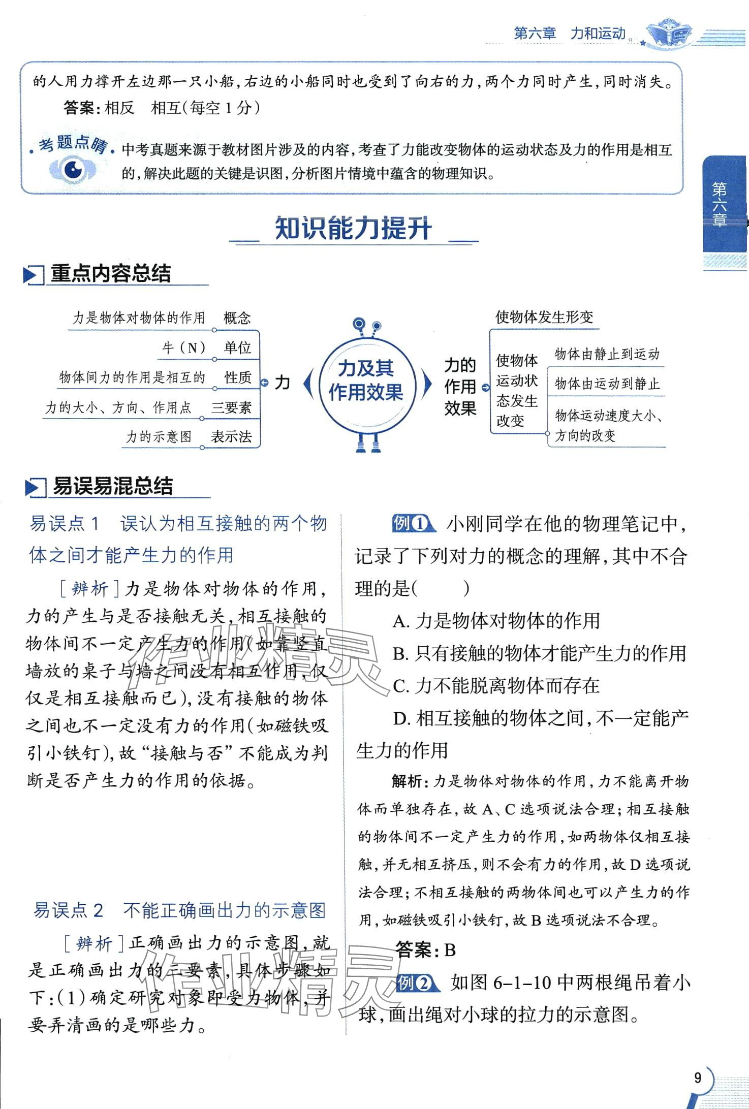 2024年教材全解八年級(jí)物理下冊(cè)魯科版五四制 第9頁(yè)