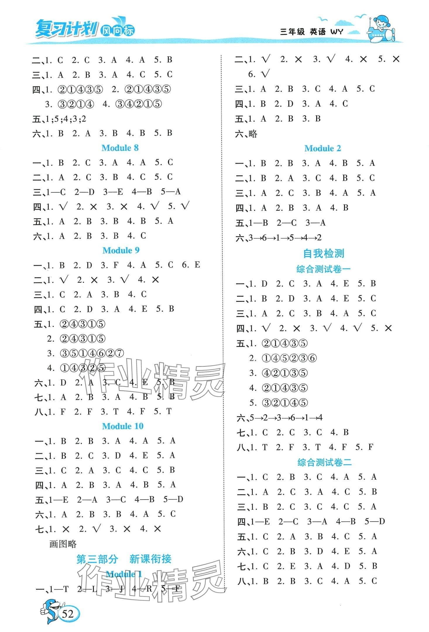 2024年复习计划风向标寒三年级英语外研版 第2页