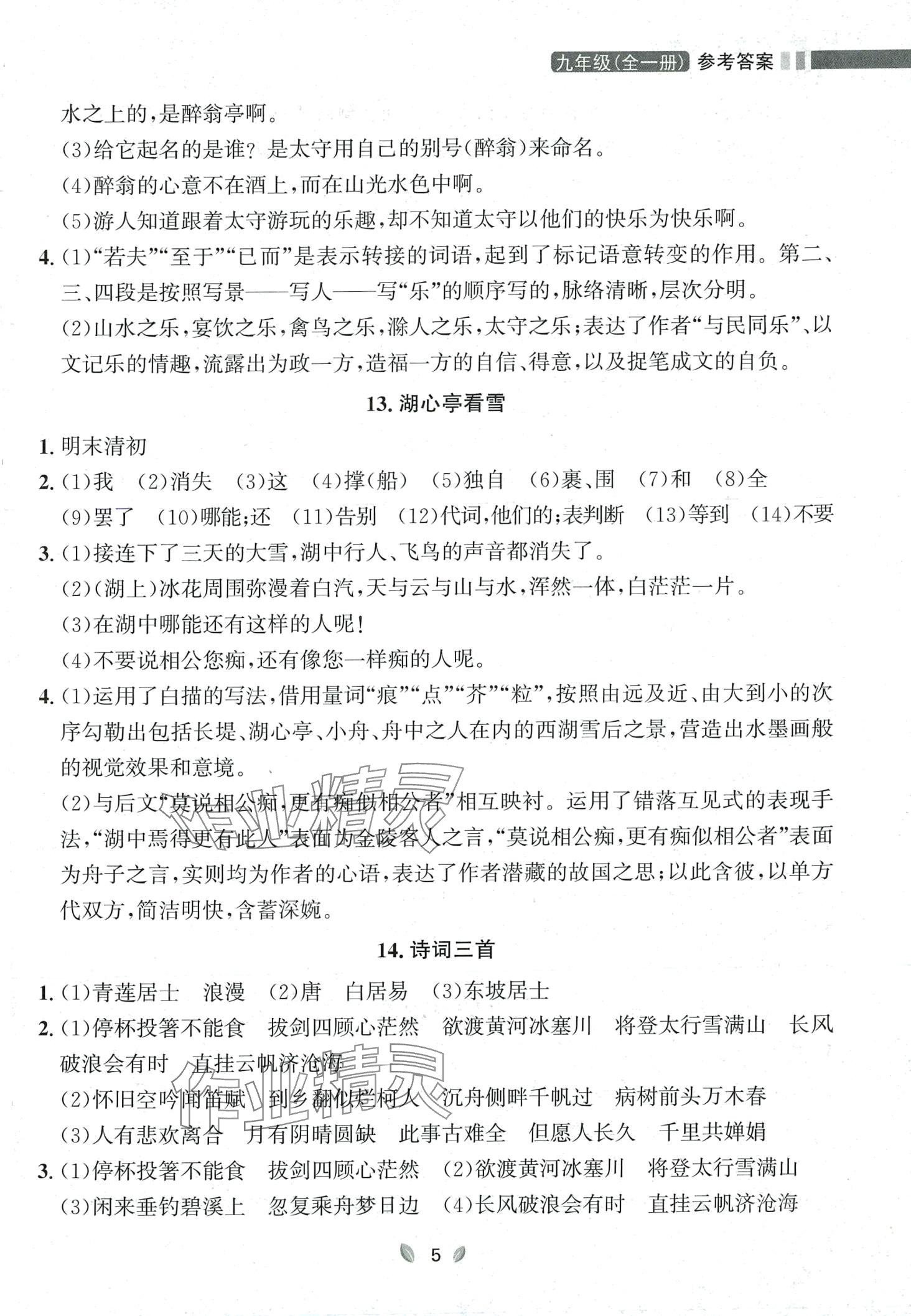 2023年點石成金金牌奪冠九年級語文全一冊人教版遼寧專版 第5頁