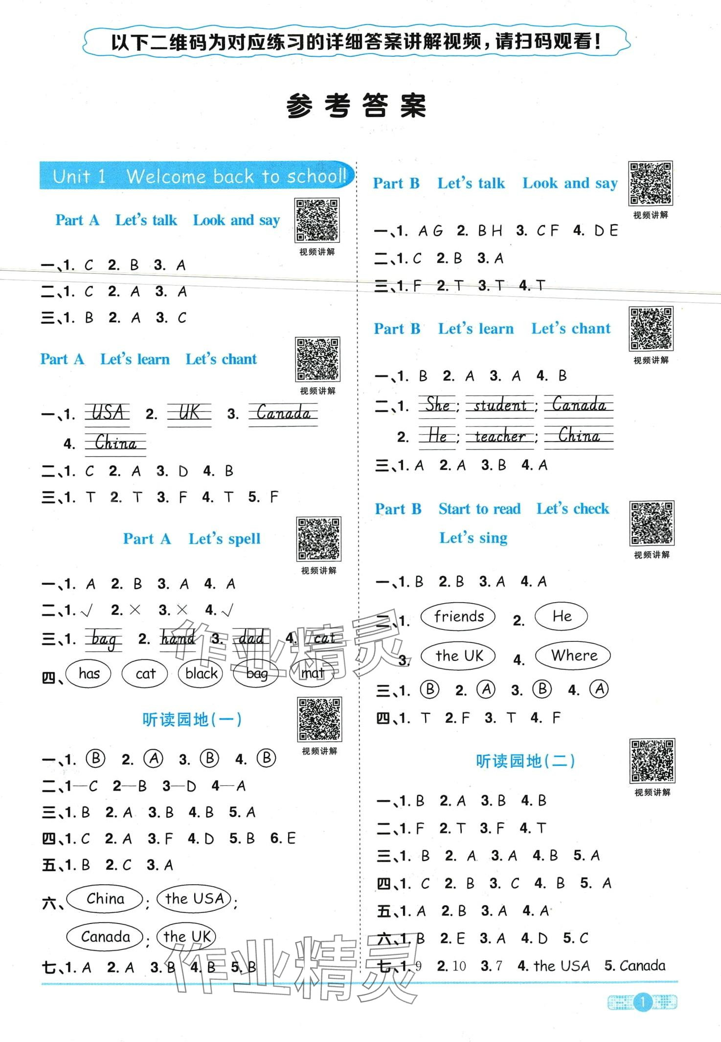 2024年陽(yáng)光同學(xué)課時(shí)優(yōu)化作業(yè)三年級(jí)英語(yǔ)下冊(cè)人教版廣東專版 第1頁(yè)