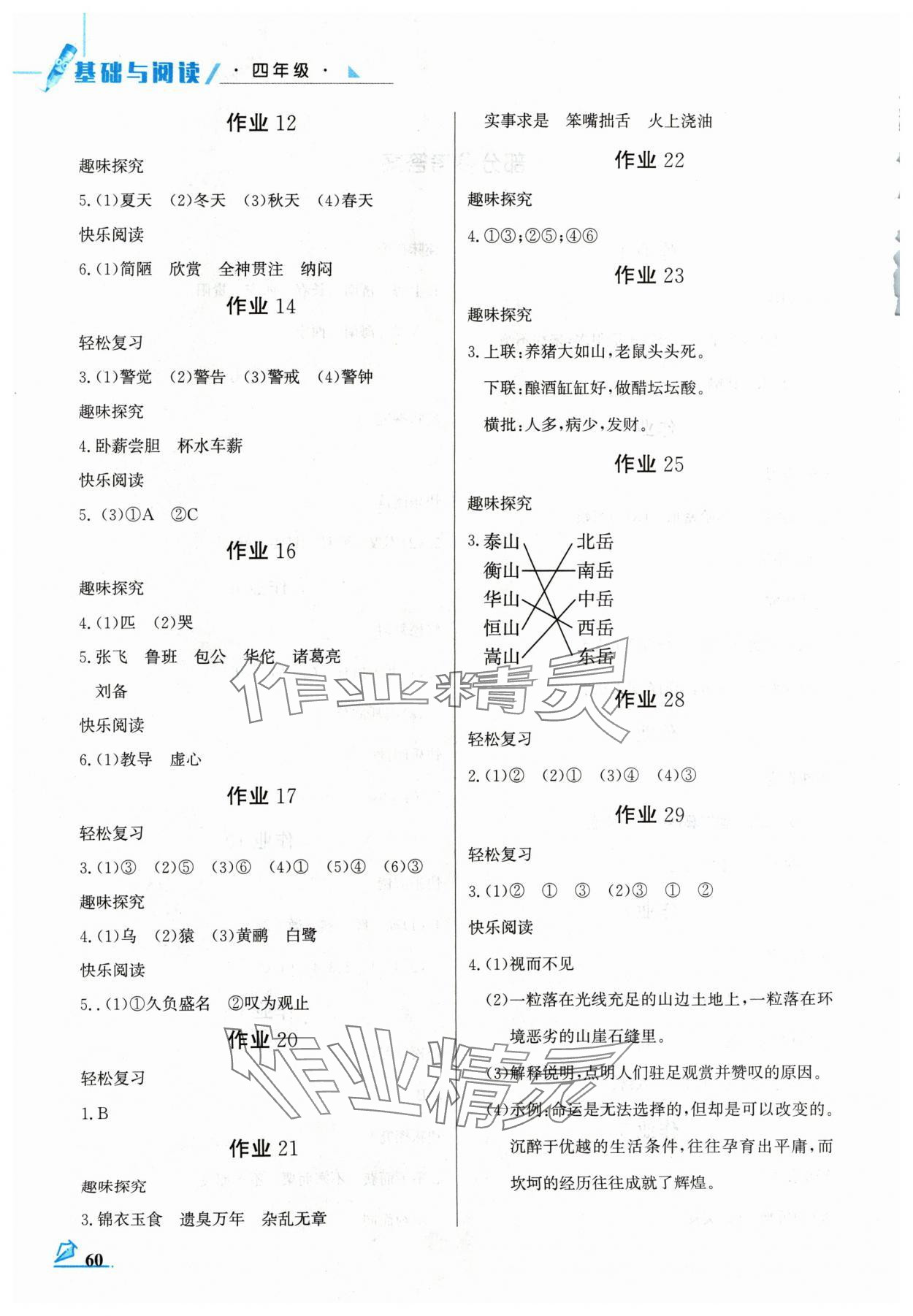 2024年智趣夏令营四年级基础与阅读通用版 第2页