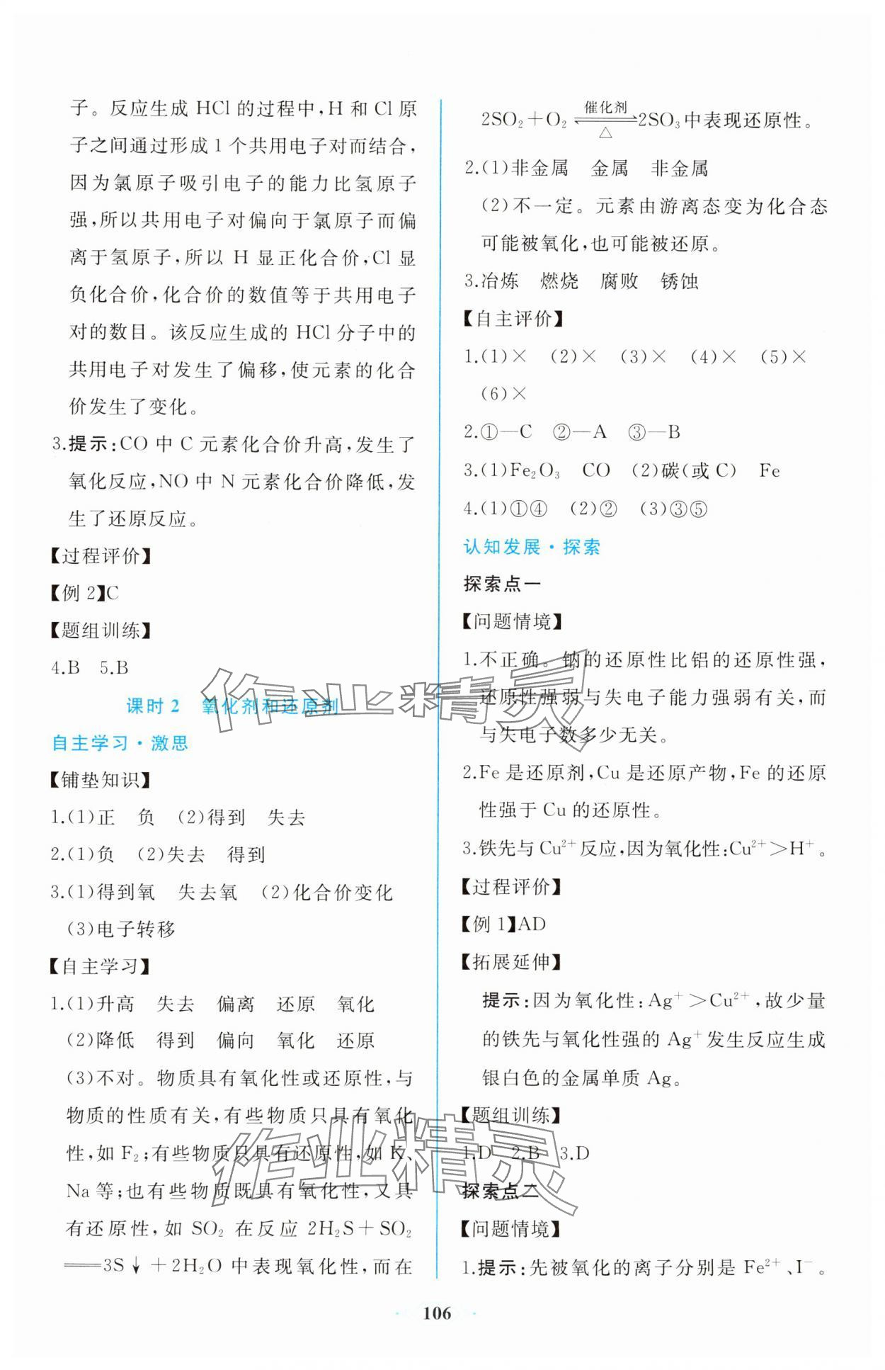 2023年新課程學(xué)習(xí)評價方案課時練高中化學(xué)必修第一冊人教版 第8頁