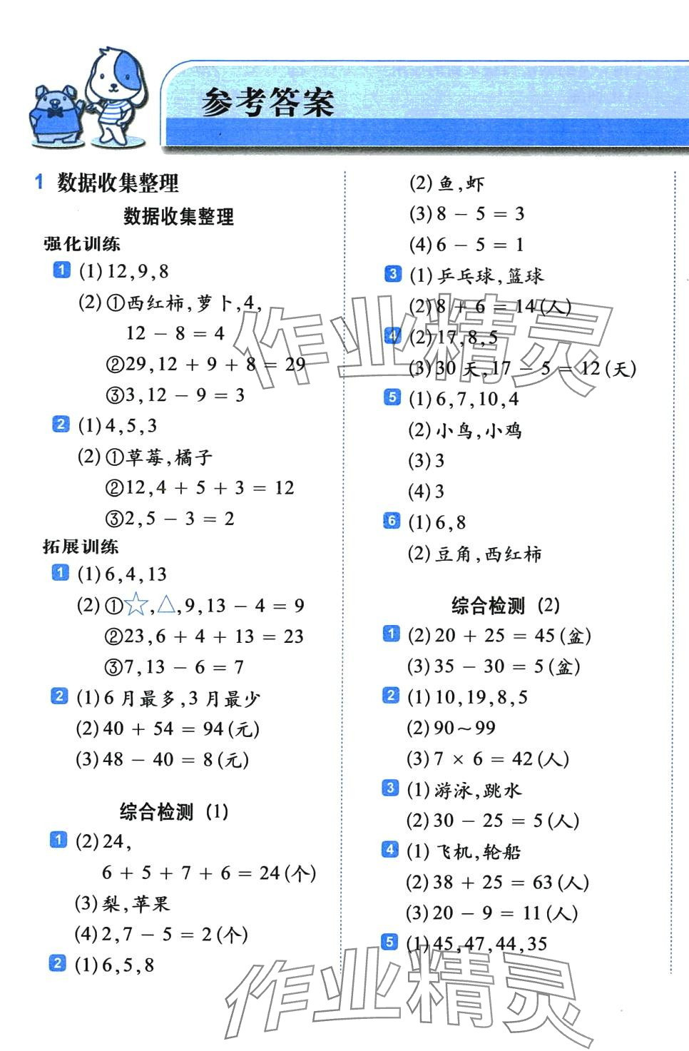 2024年小學(xué)生每日20分鐘二年級(jí)數(shù)學(xué)下冊(cè)人教版 第1頁(yè)