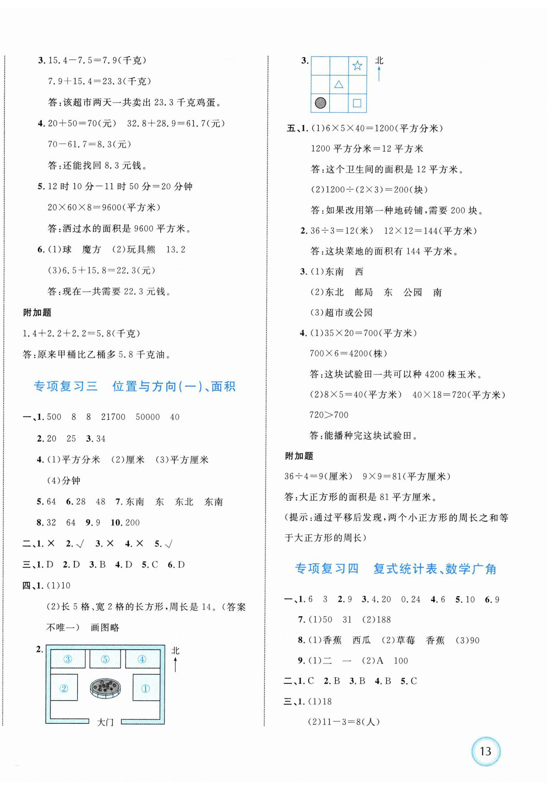 2025年浙点通提优卷三年级数学下册人教版 第2页