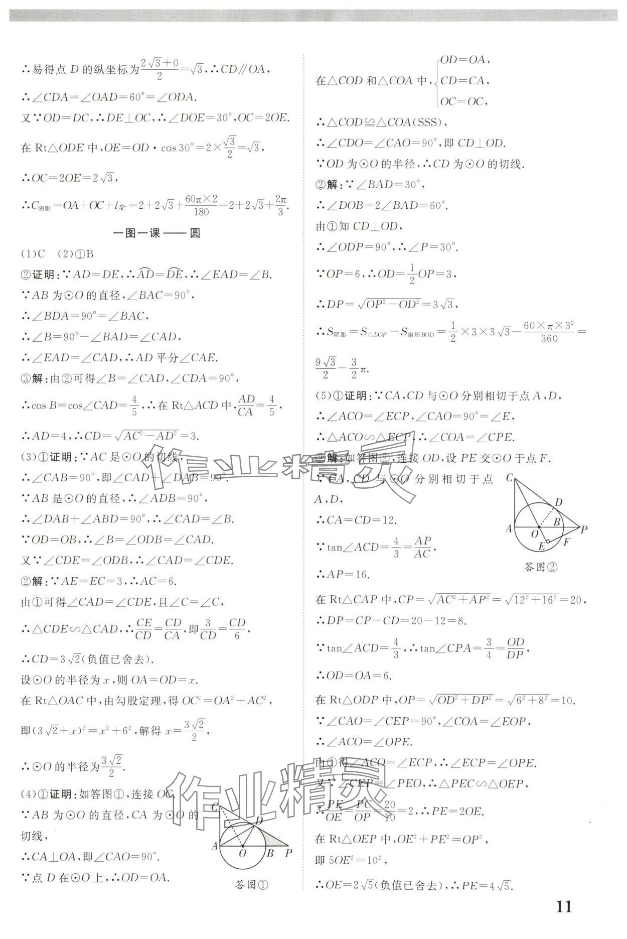 2025年中教聯(lián)中考新突破數(shù)學(xué)福建專版 參考答案第11頁