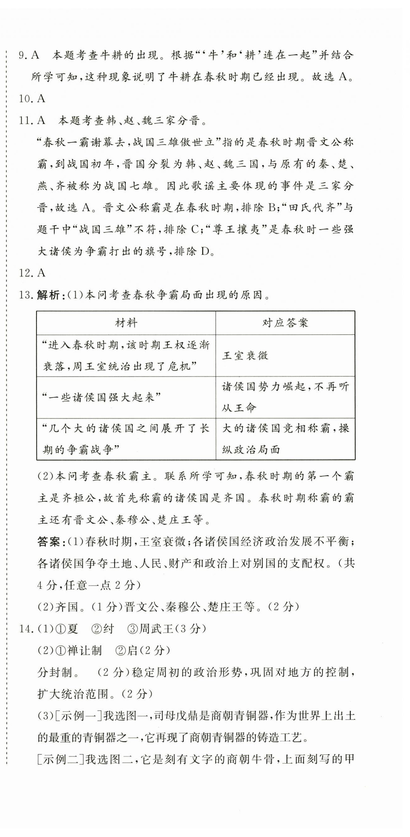 2025年核心素養學練評七年級歷史上冊人教版 第6頁
