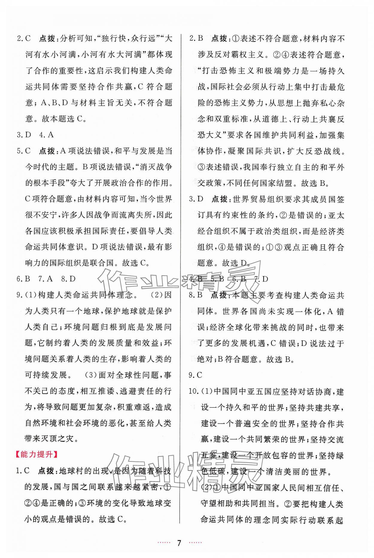 2024年三維數(shù)字課堂九年級道德與法治下冊人教版 第7頁