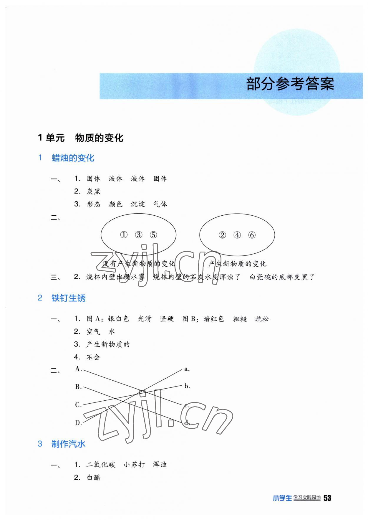 2023年學(xué)習(xí)實(shí)踐園地六年級(jí)科學(xué)上冊(cè)蘇教版 第1頁