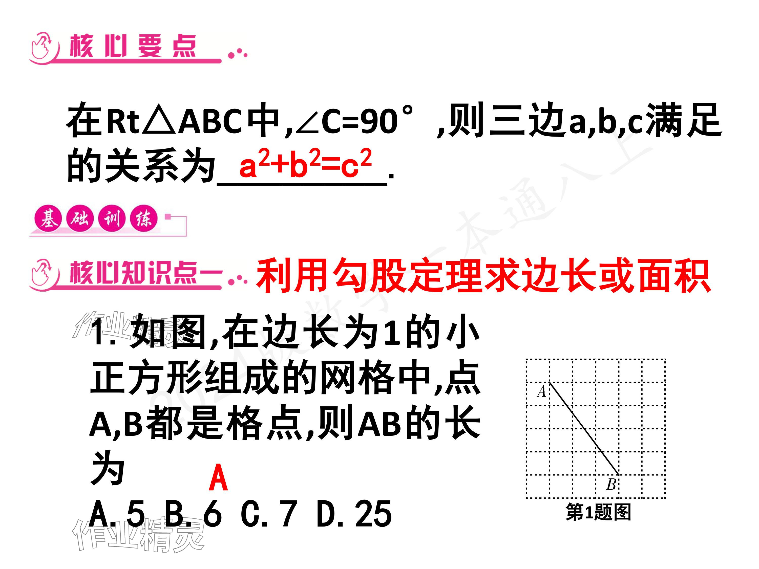 2024年一本通武漢出版社八年級(jí)數(shù)學(xué)上冊(cè)北師大版核心板 參考答案第2頁(yè)