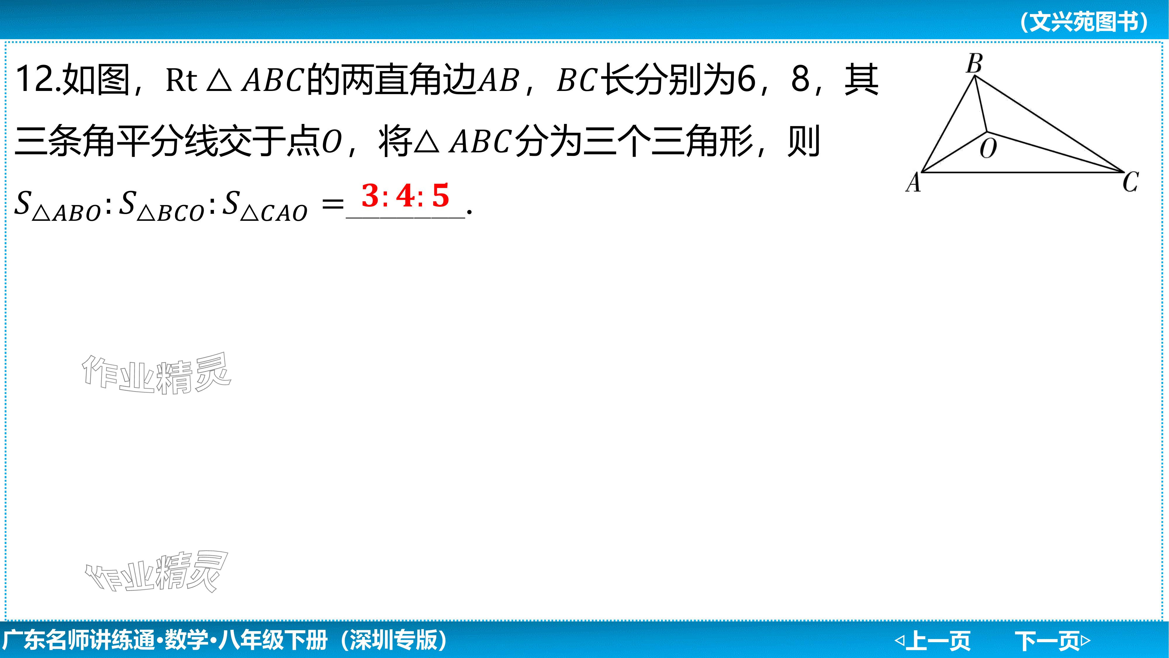 2024年廣東名師講練通八年級數學下冊北師大版深圳專版基礎版 參考答案第20頁