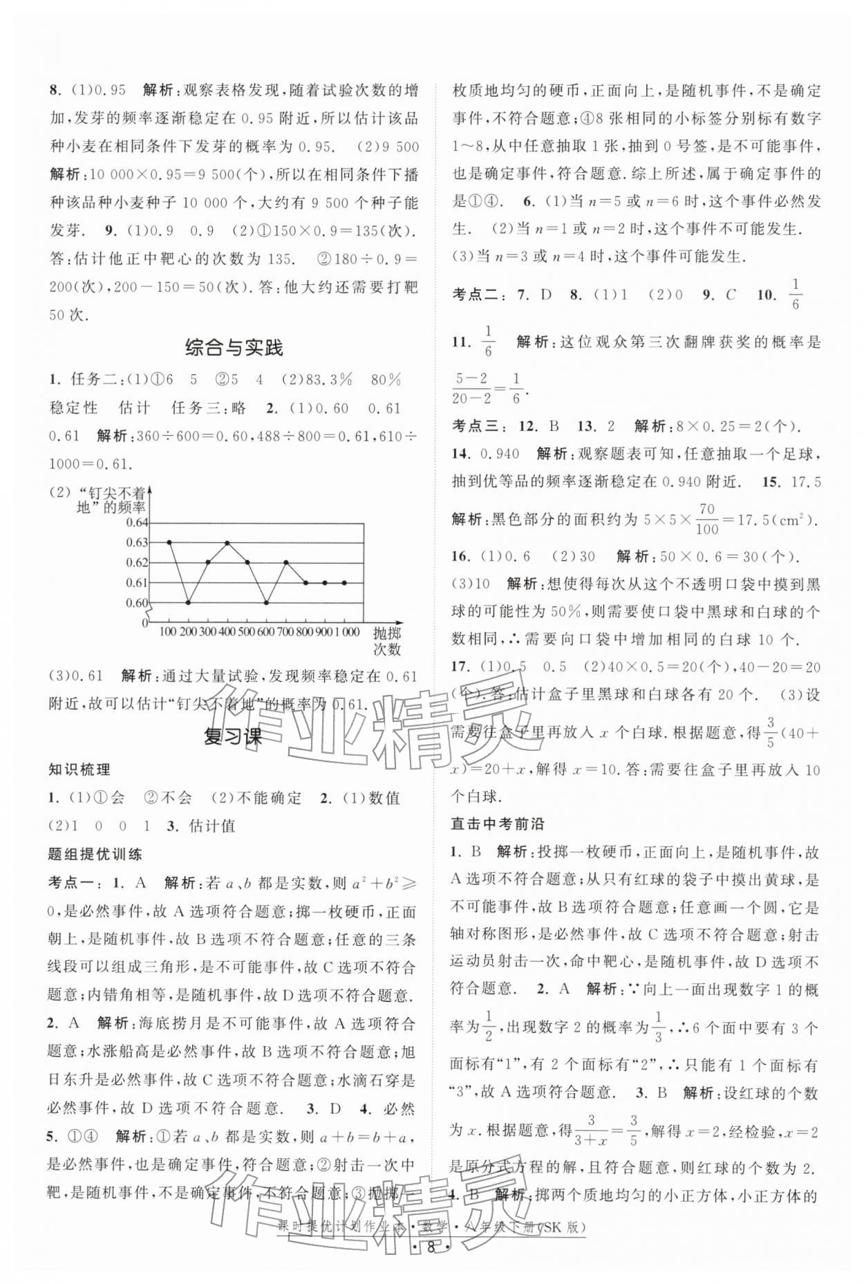 2026年課時(shí)提優(yōu)計(jì)劃作業(yè)本八年級(jí)數(shù)學(xué)下冊(cè)蘇科版&nbsp;第8頁(yè)
