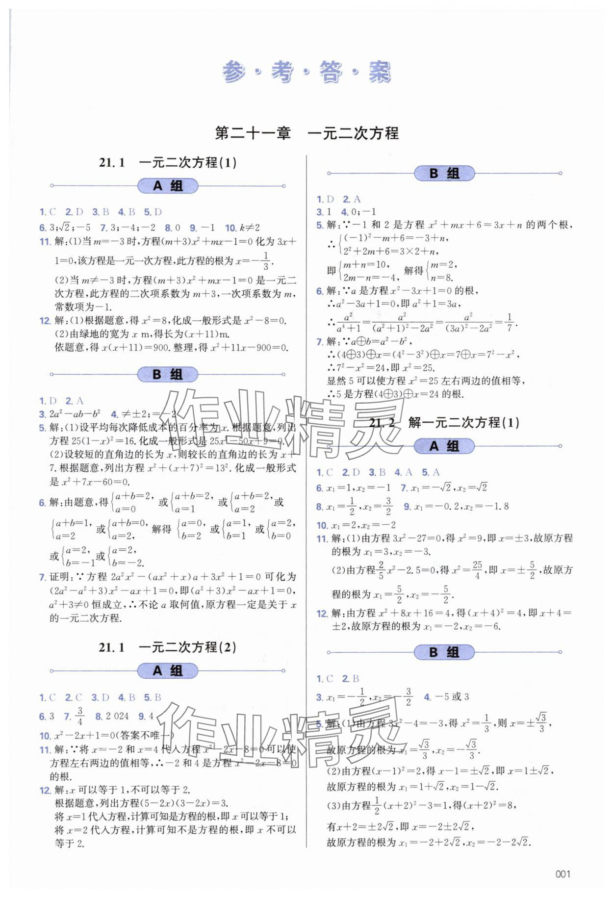 2024年学习质量监测九年级数学上册人教版 第1页