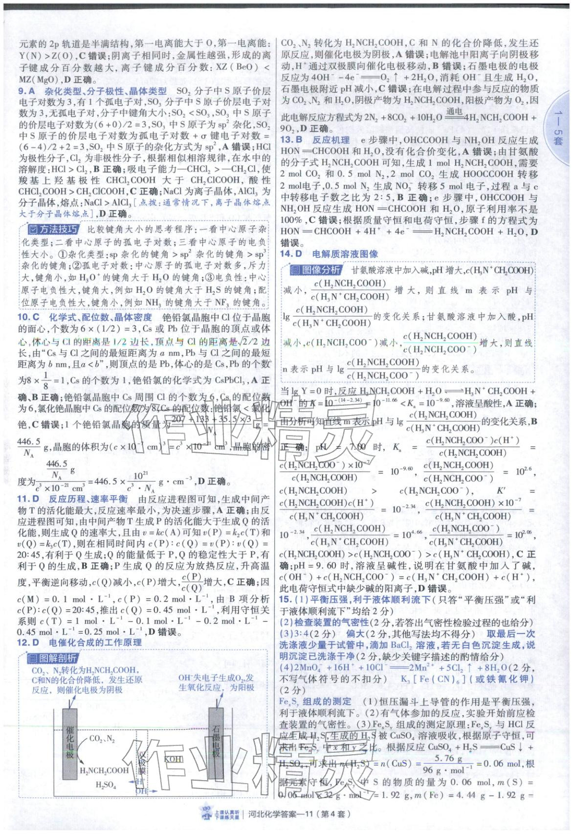 2026年金考卷优秀模拟试卷汇编45套高中化学河北专版 第11页