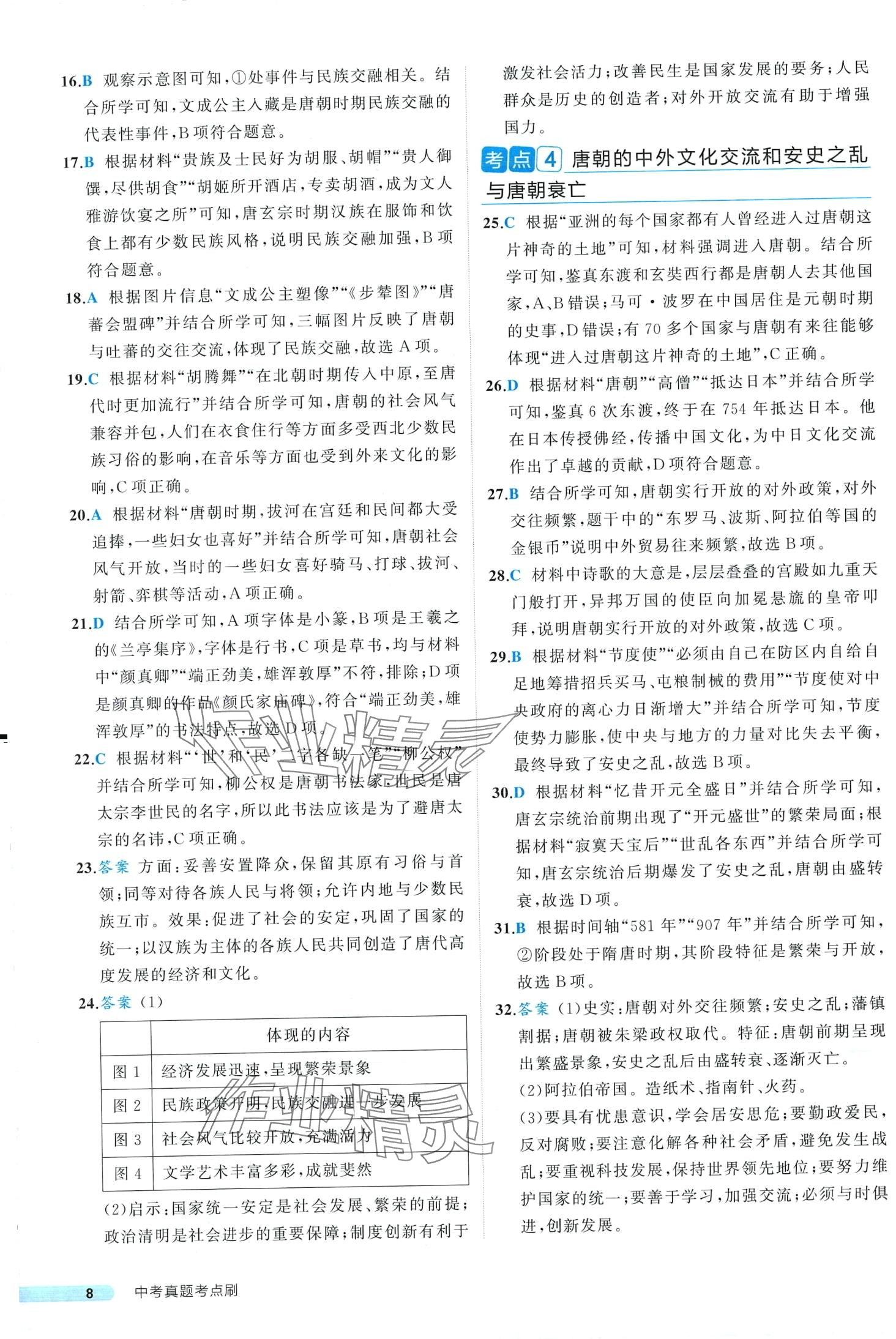 2024年中考真題考點(diǎn)刷歷史中考&nbsp;第8頁(yè)