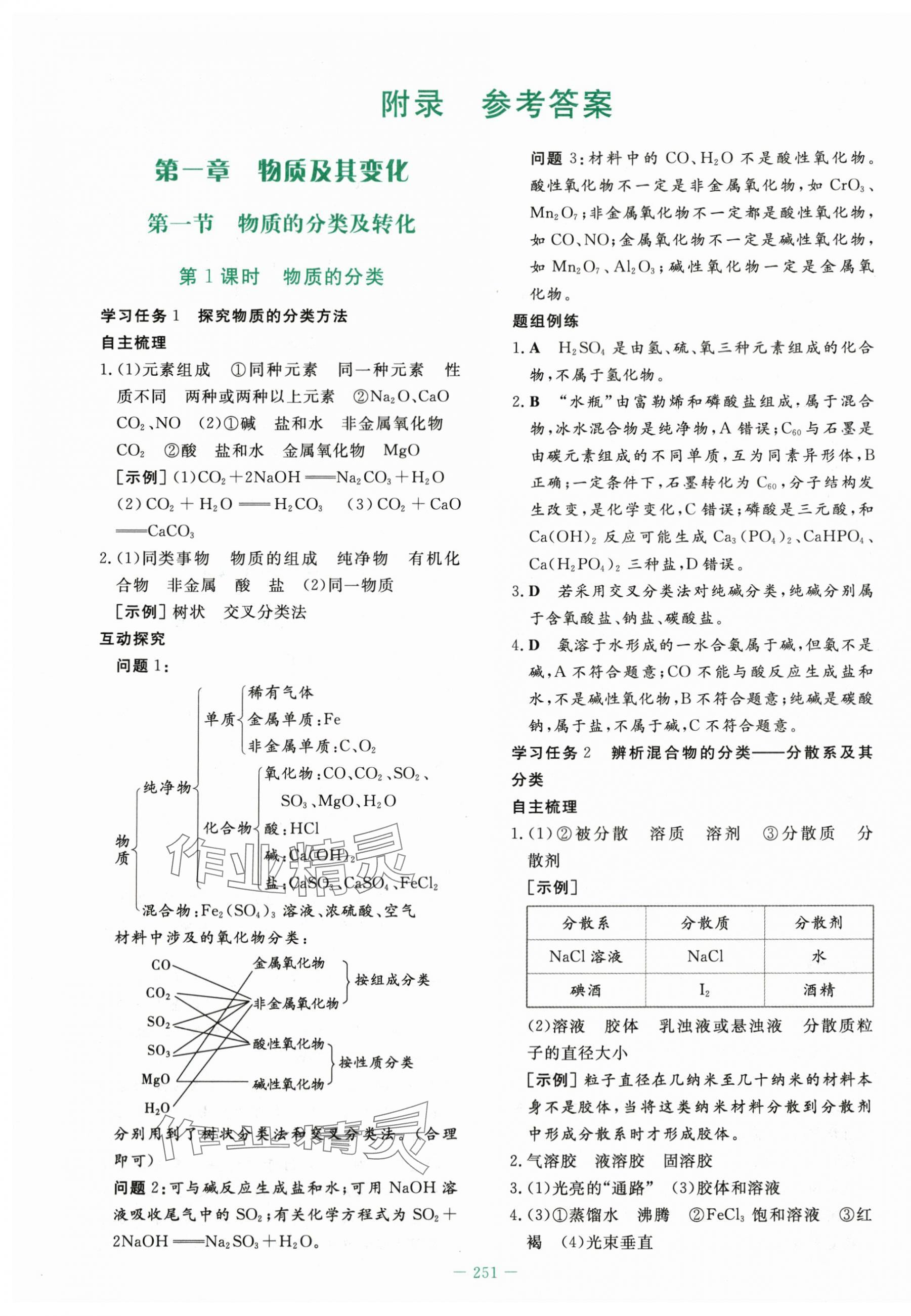2025年自主学习能力测评导与练高中化学必修第一册人教版 第1页