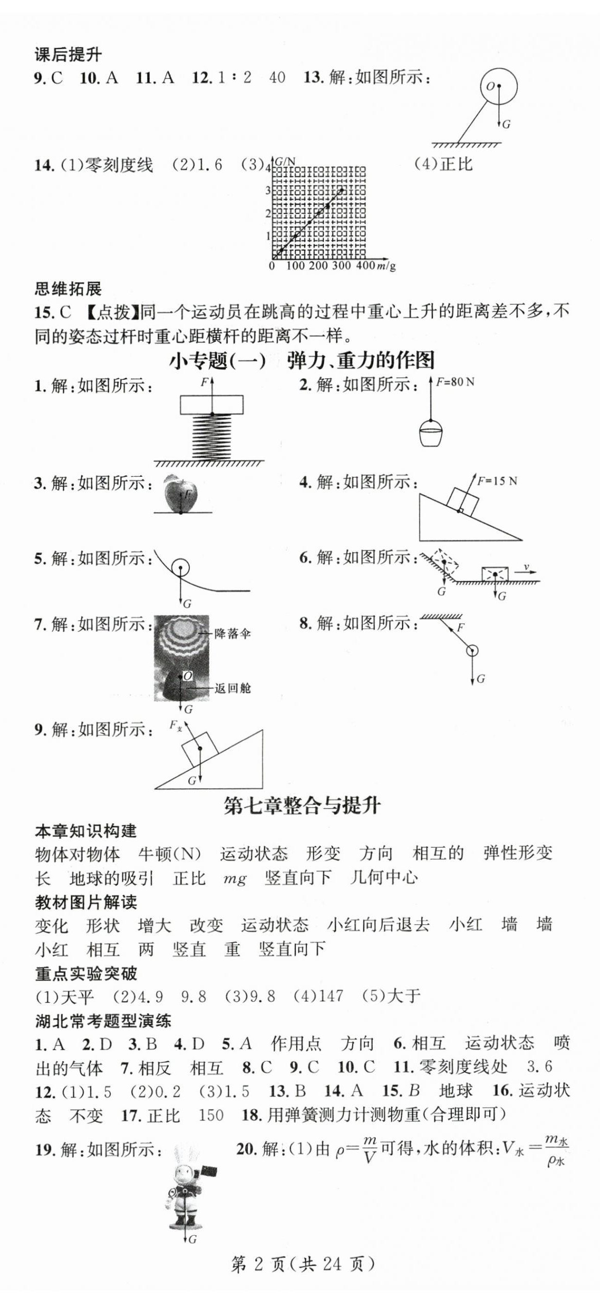 2024年名師測控八年級物理下冊人教版湖北專版 第2頁