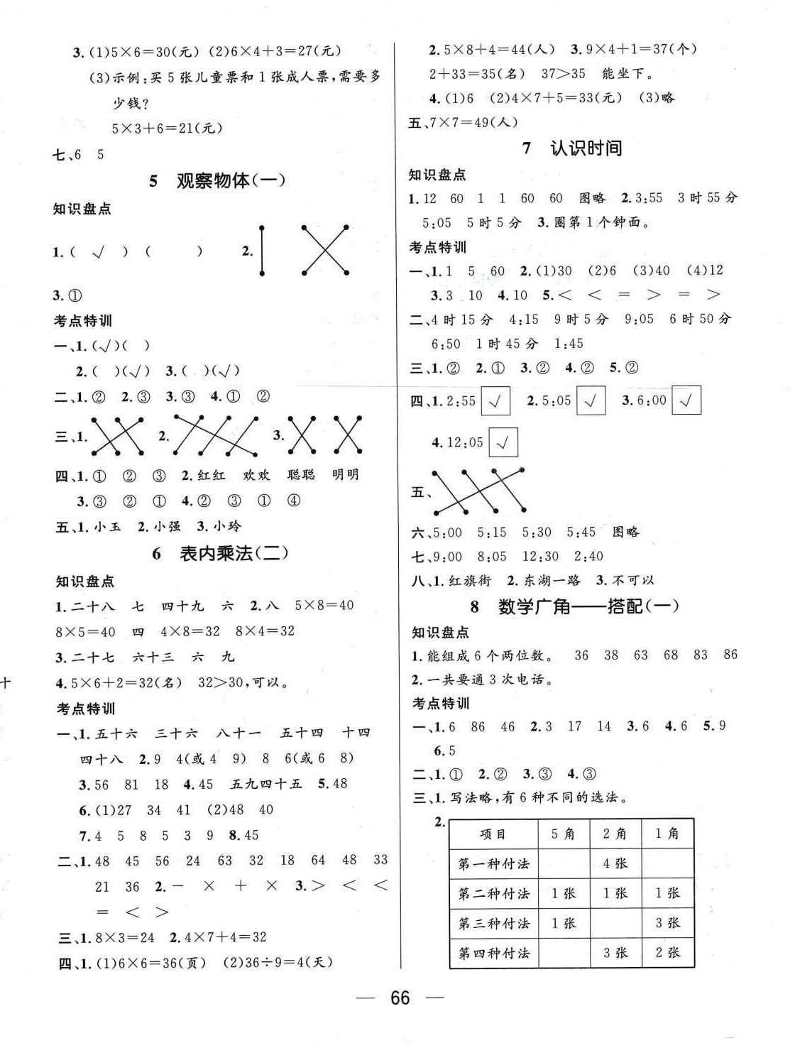 2024年鸿鹄志文化期末冲刺王寒假作业二年级数学人教版 第2页
