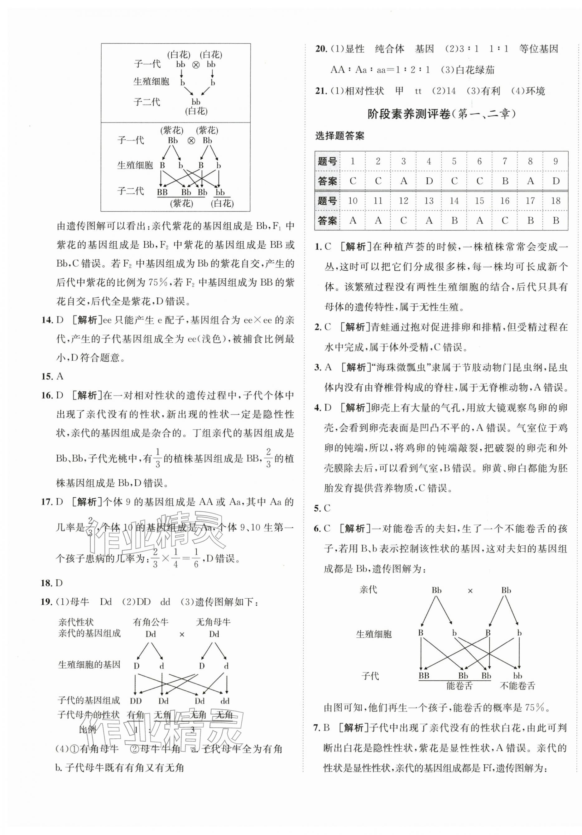 2026年海淀单元测试AB卷八年级生物下册人教版&nbsp;第5页