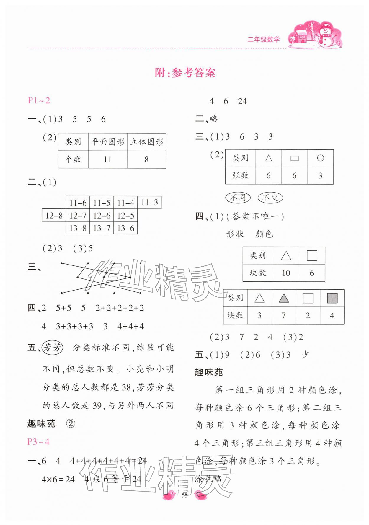 2026年世超金典假期乐园寒假二年级数学人教版&nbsp;第1页