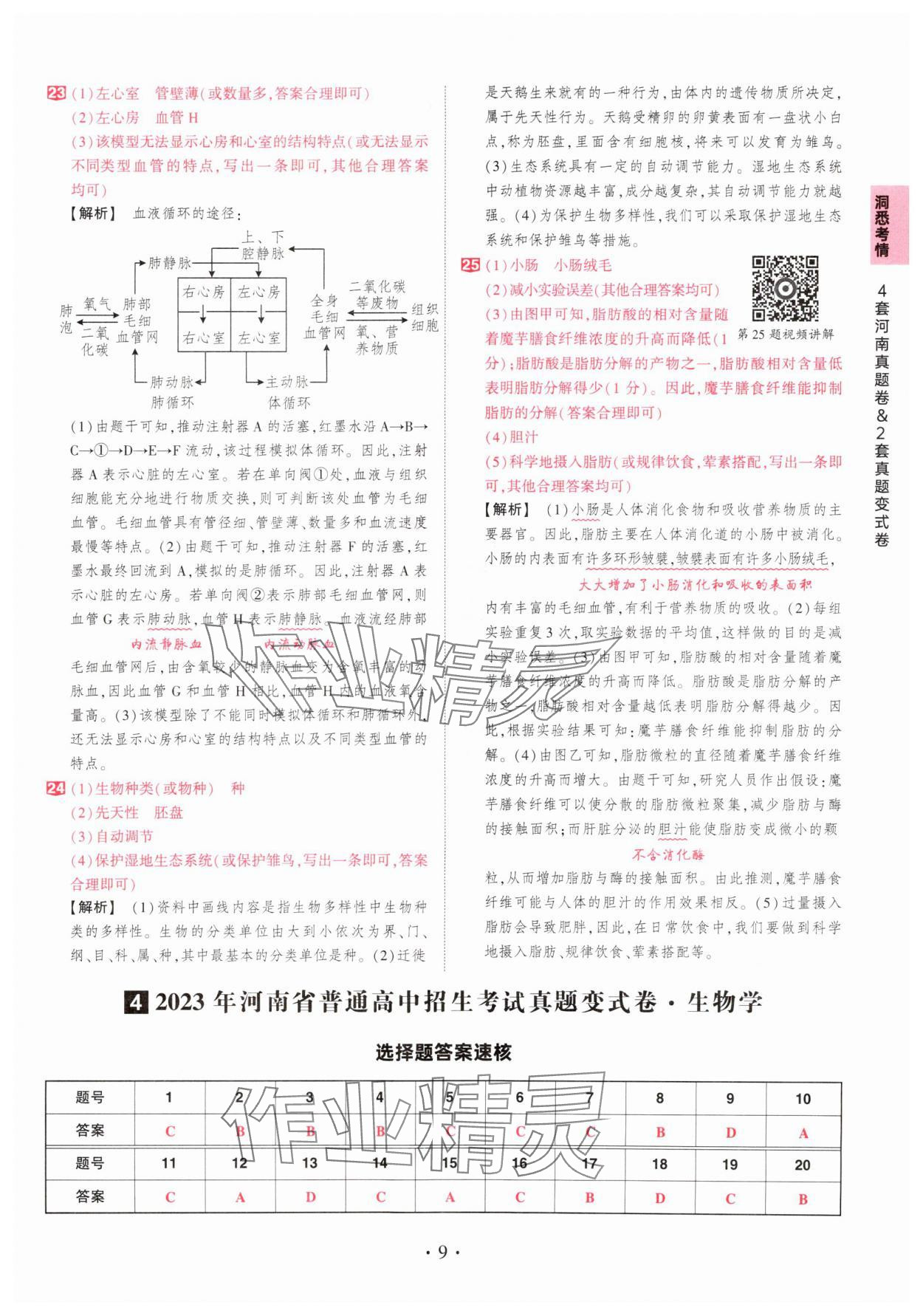 2025年鼎成中考河南中考真題匯編生物中考&nbsp;第9頁