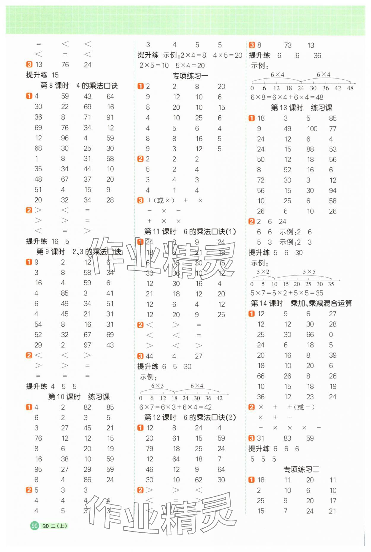 2025年陽光同學(xué)計(jì)算小達(dá)人二年級數(shù)學(xué)上冊青島版 第2頁
