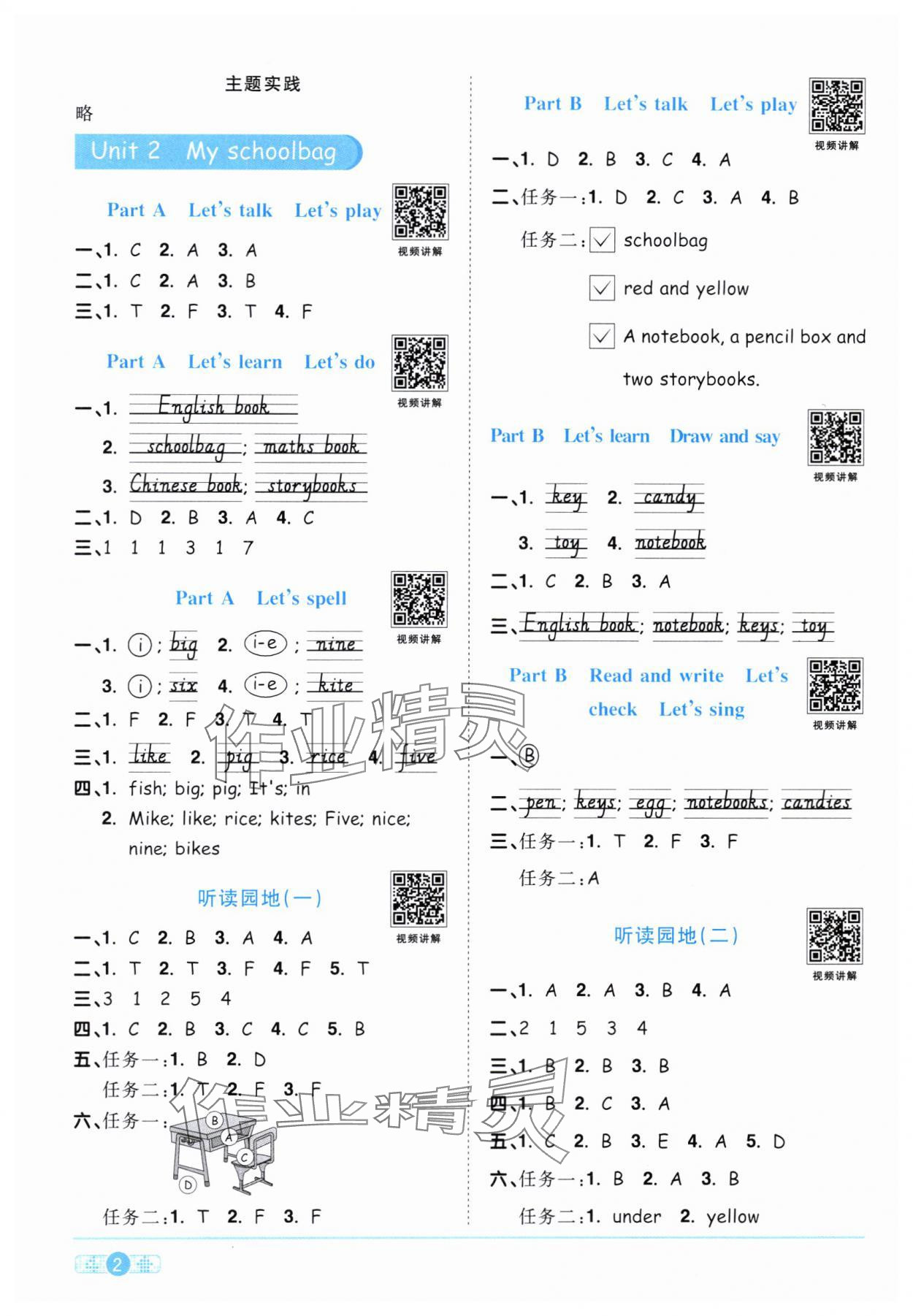 2024年陽(yáng)光同學(xué)課時(shí)達(dá)標(biāo)訓(xùn)練四年級(jí)英語(yǔ)上冊(cè)人教PEP版浙江專版 第2頁(yè)