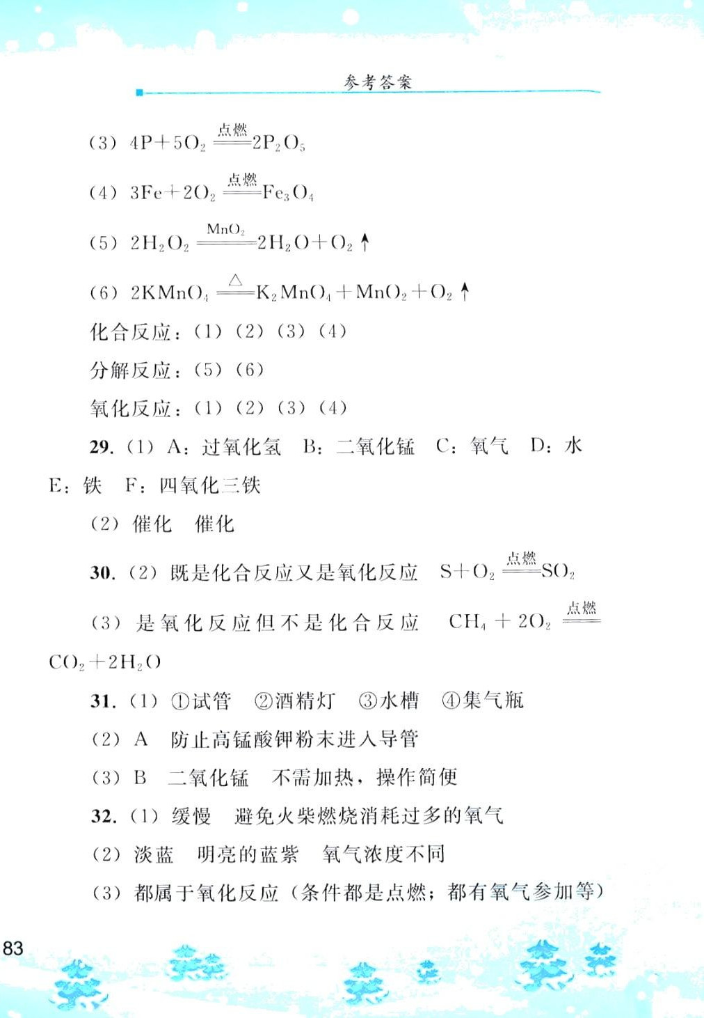 2024年寒假作业人民教育出版社九年级化学人教版 第6页