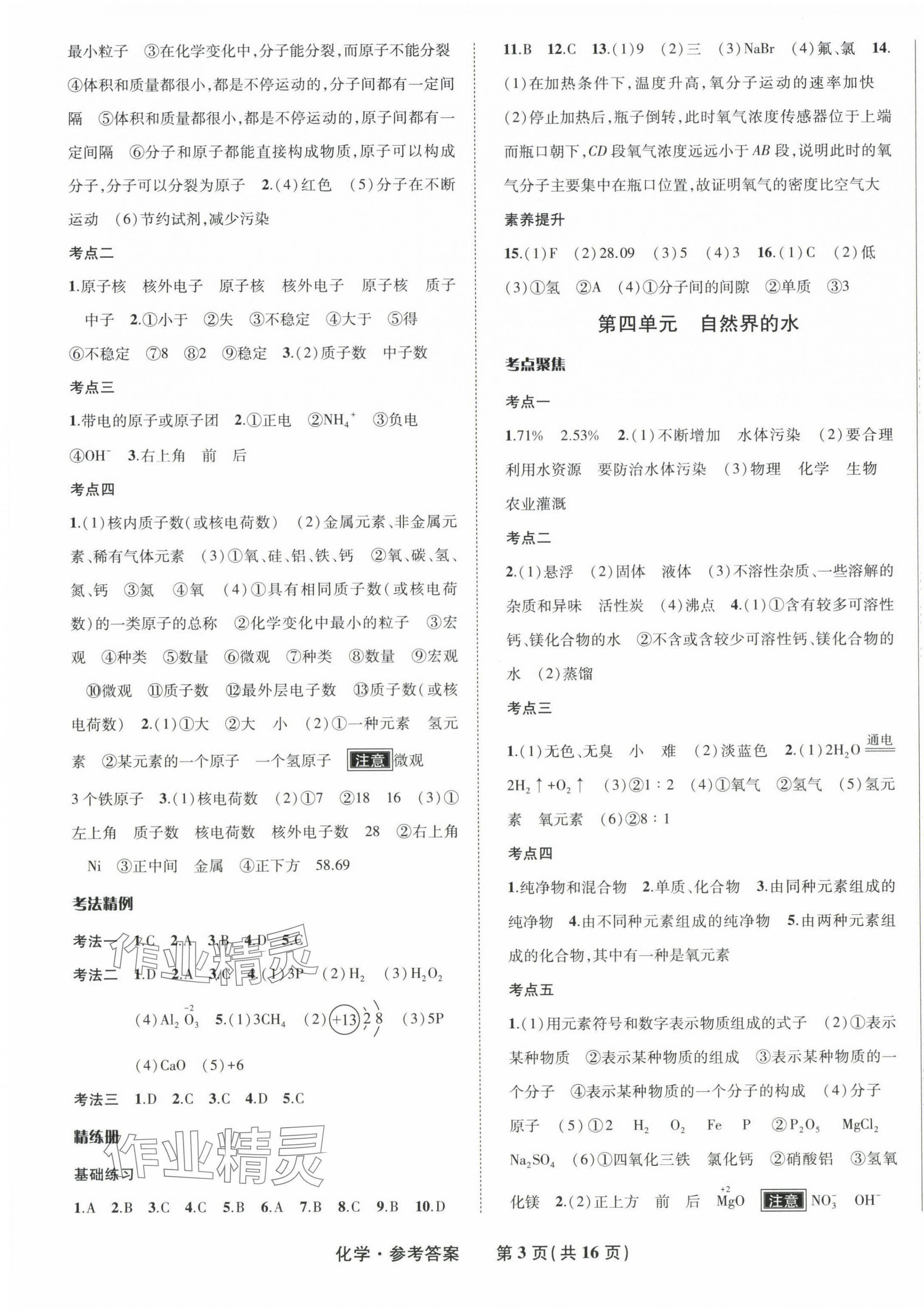 2025年九年級畢業(yè)班綜合練習與檢測化學 第3頁
