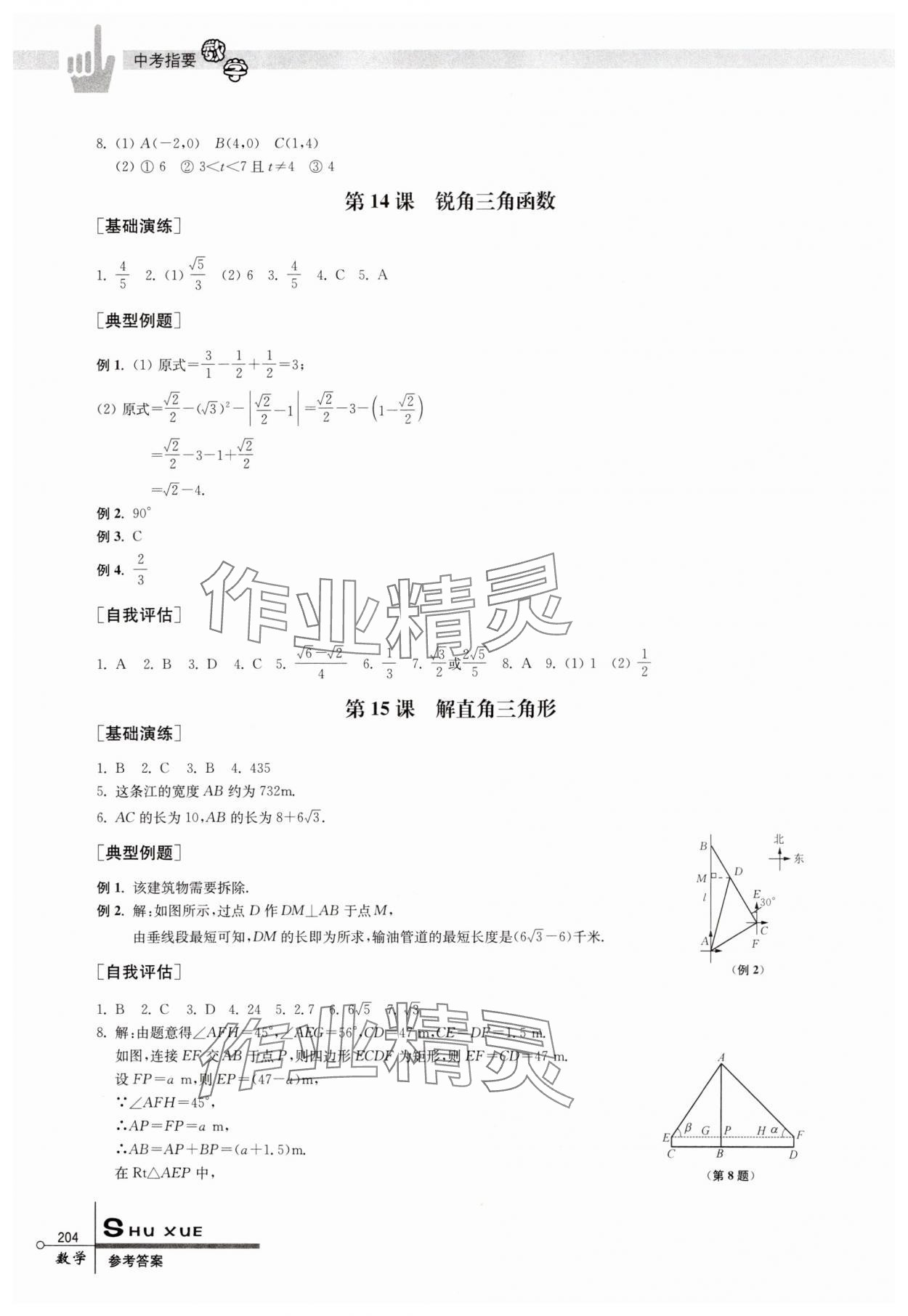2025年中考指要數學 參考答案第8頁