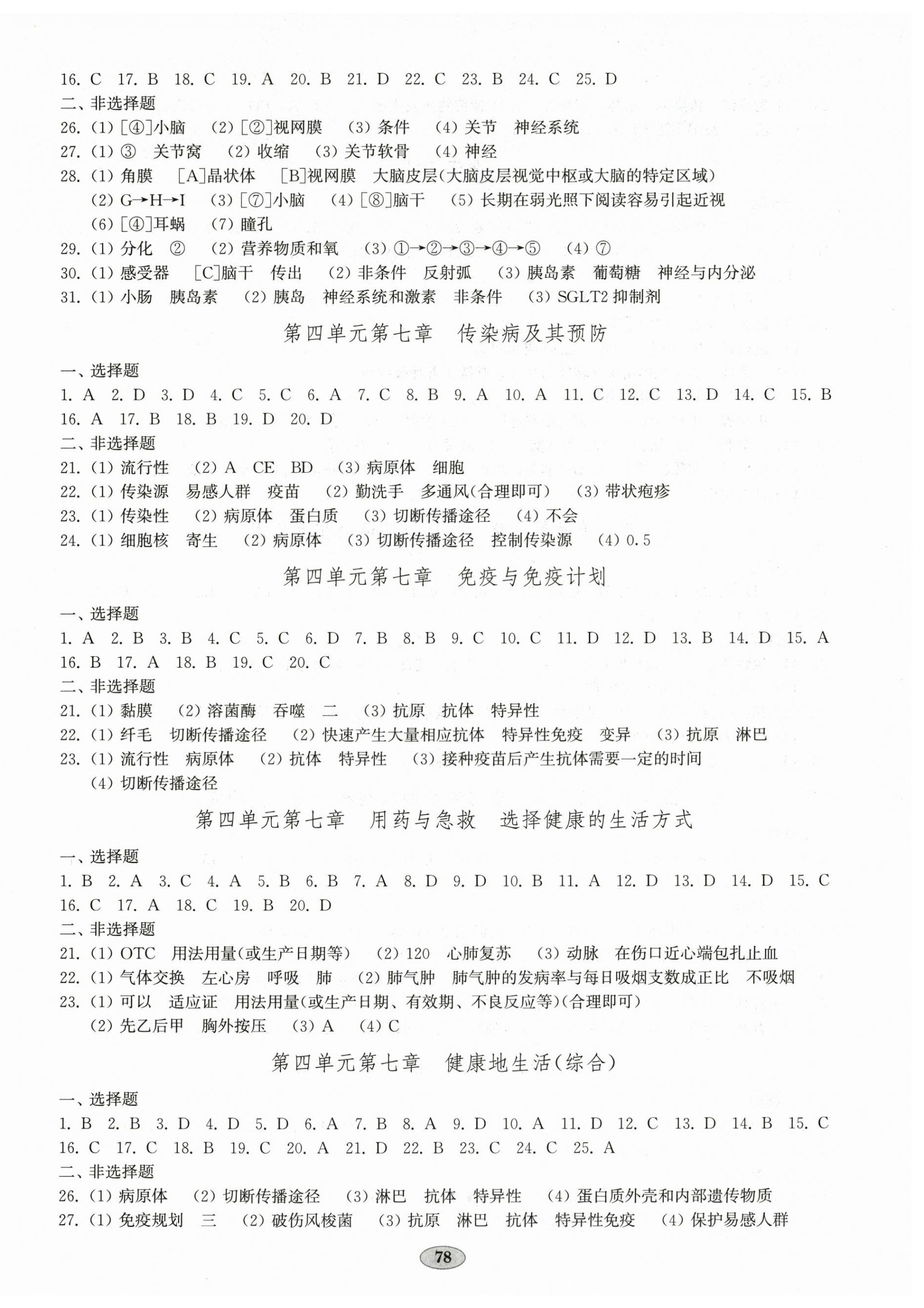 2025年单元质量达标八年级生物上册人教版 第2页