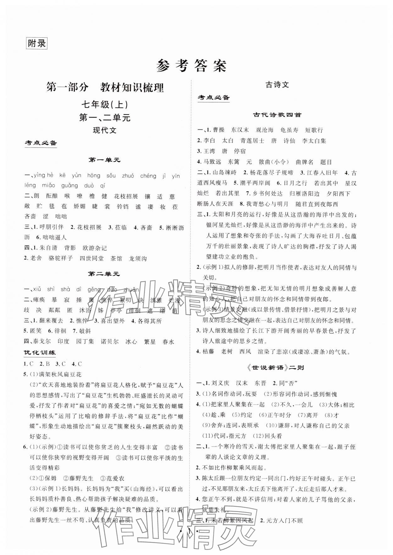 2025年大中考總復習語文內(nèi)蒙古專版 第1頁