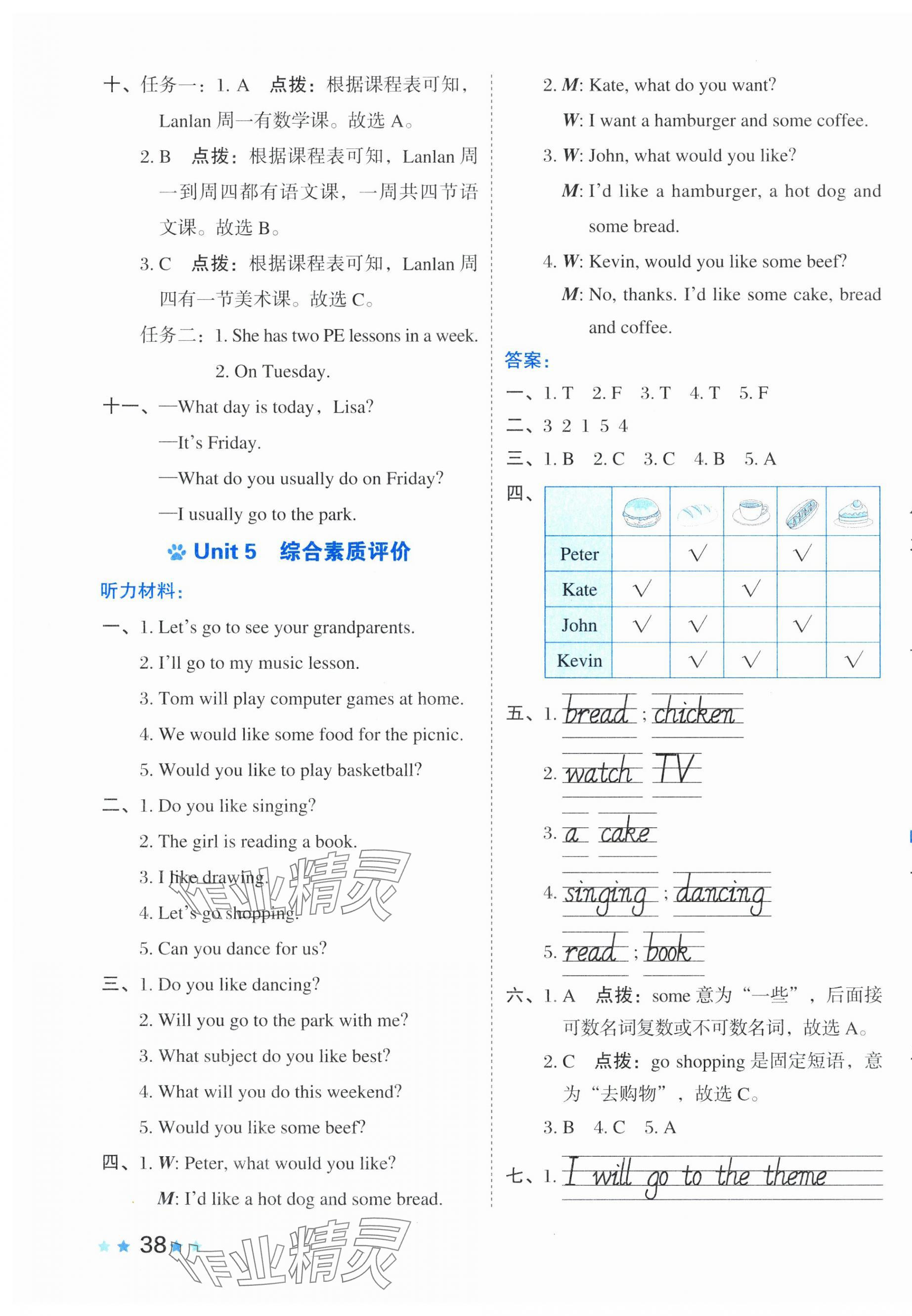 2025年好卷四年級英語下冊人教精通版 第7頁