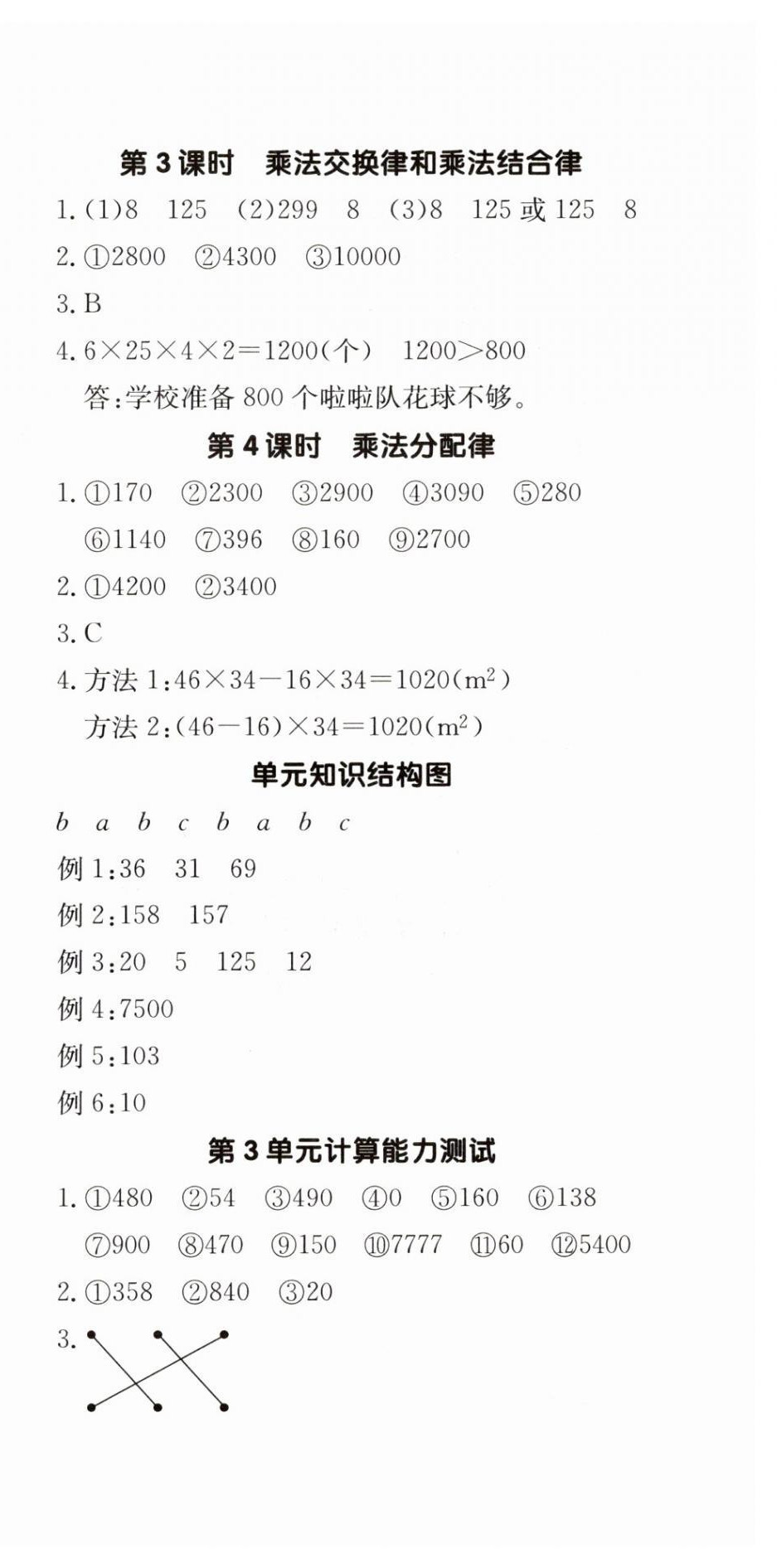 2025年本真图书计算小达人四年级数学下册人教版 第6页