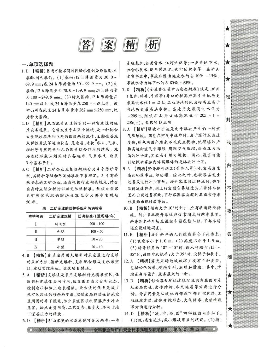 2025年真題精析與命題密卷金屬非金屬礦山安全技術(shù)&nbsp;第11頁(yè)