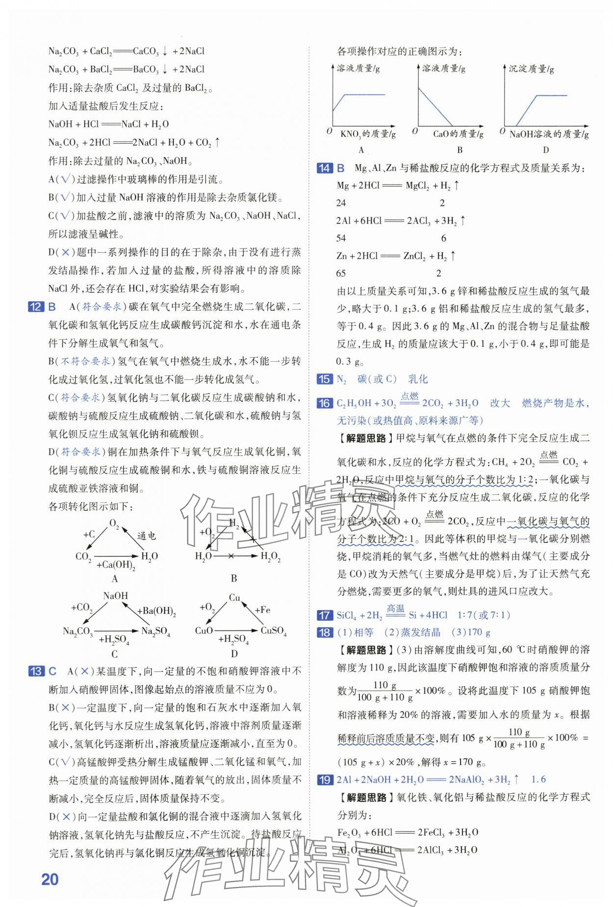 2024年金考卷45套匯編化學(xué)河南專版 第20頁