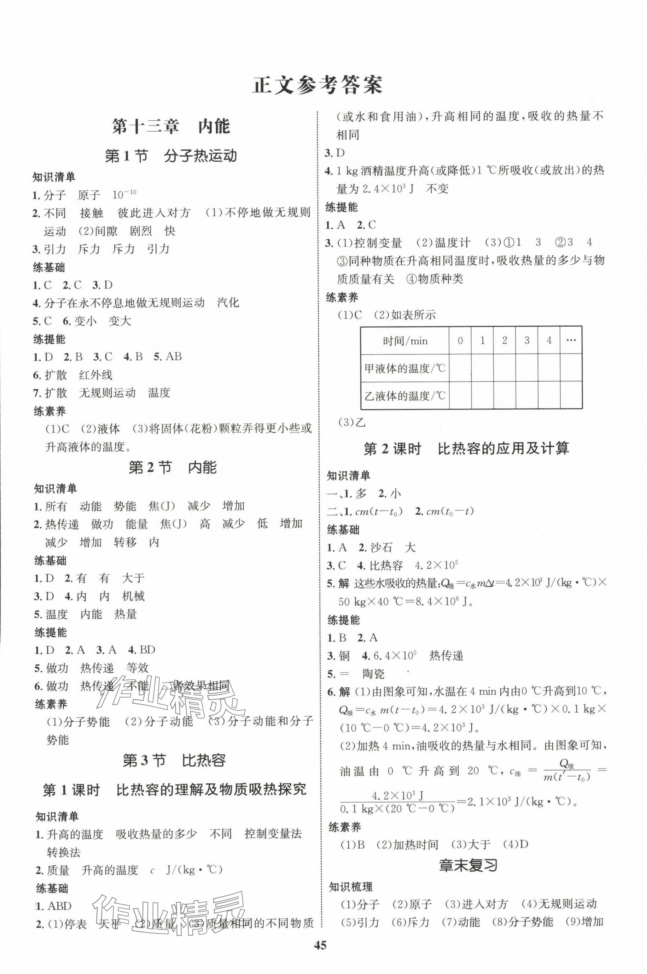 2023年同步学考优化设计九年级物理全一册人教版 第1页