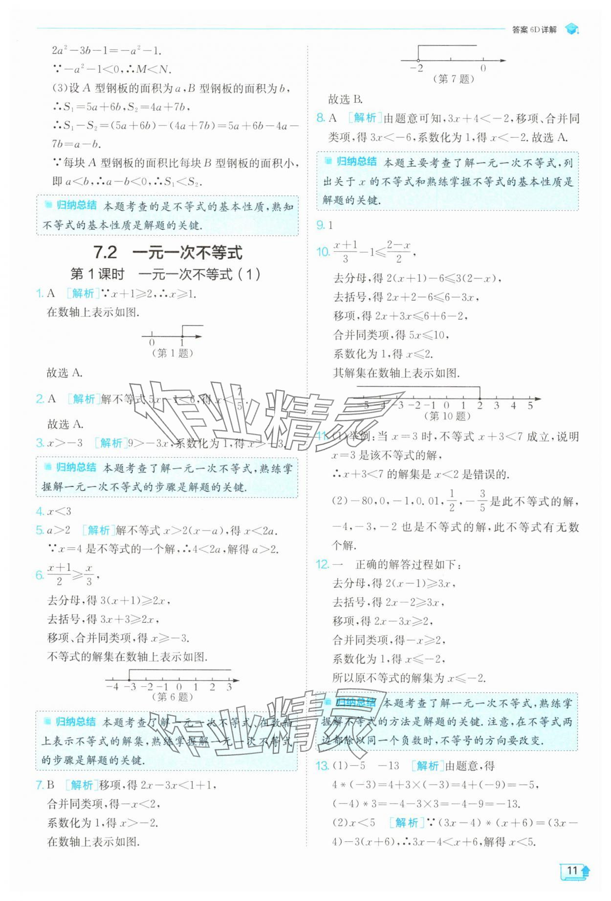 2025年實驗班提優(yōu)訓(xùn)練七年級數(shù)學(xué)下冊滬科版 第11頁