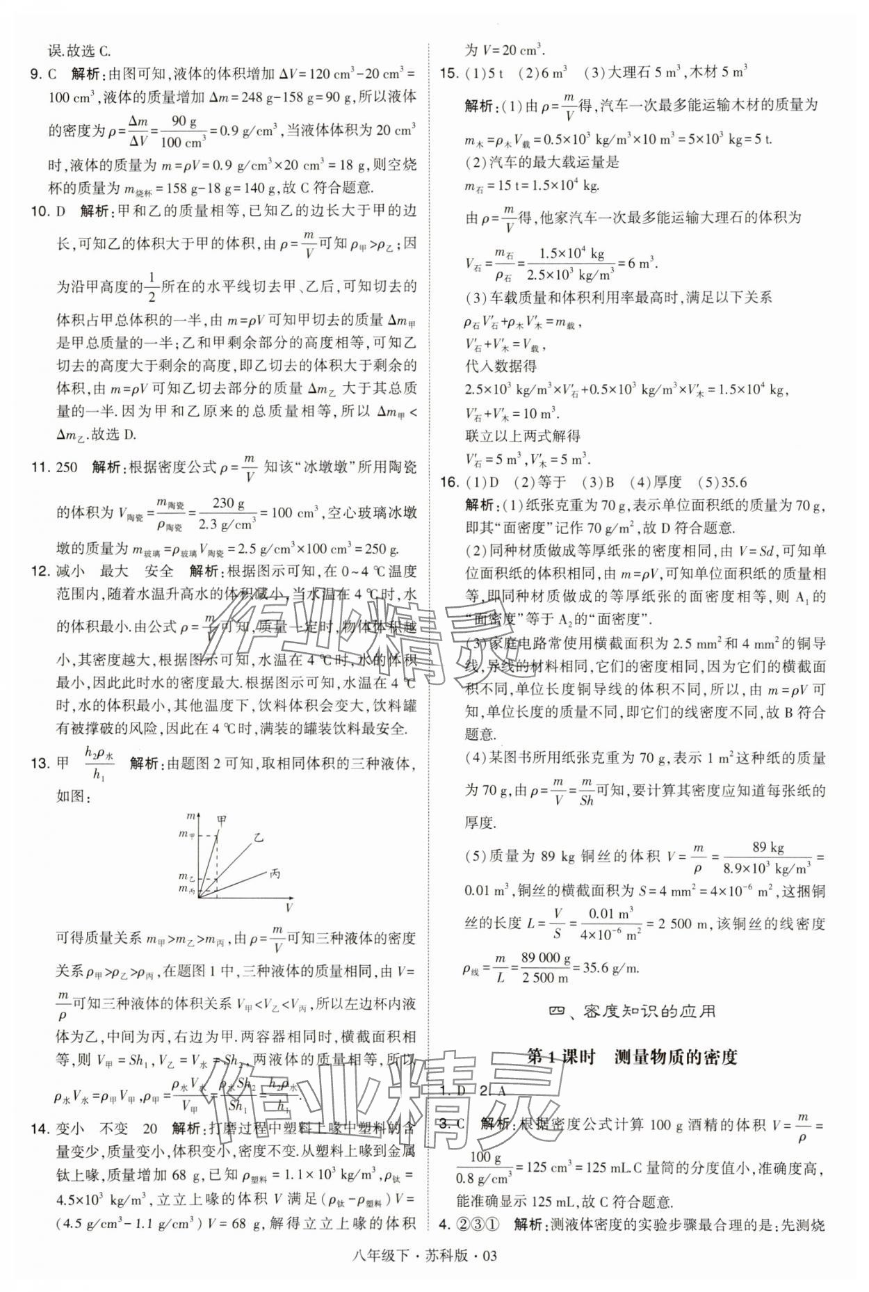 2024年學(xué)霸題中題八年級物理下冊蘇科版 第3頁