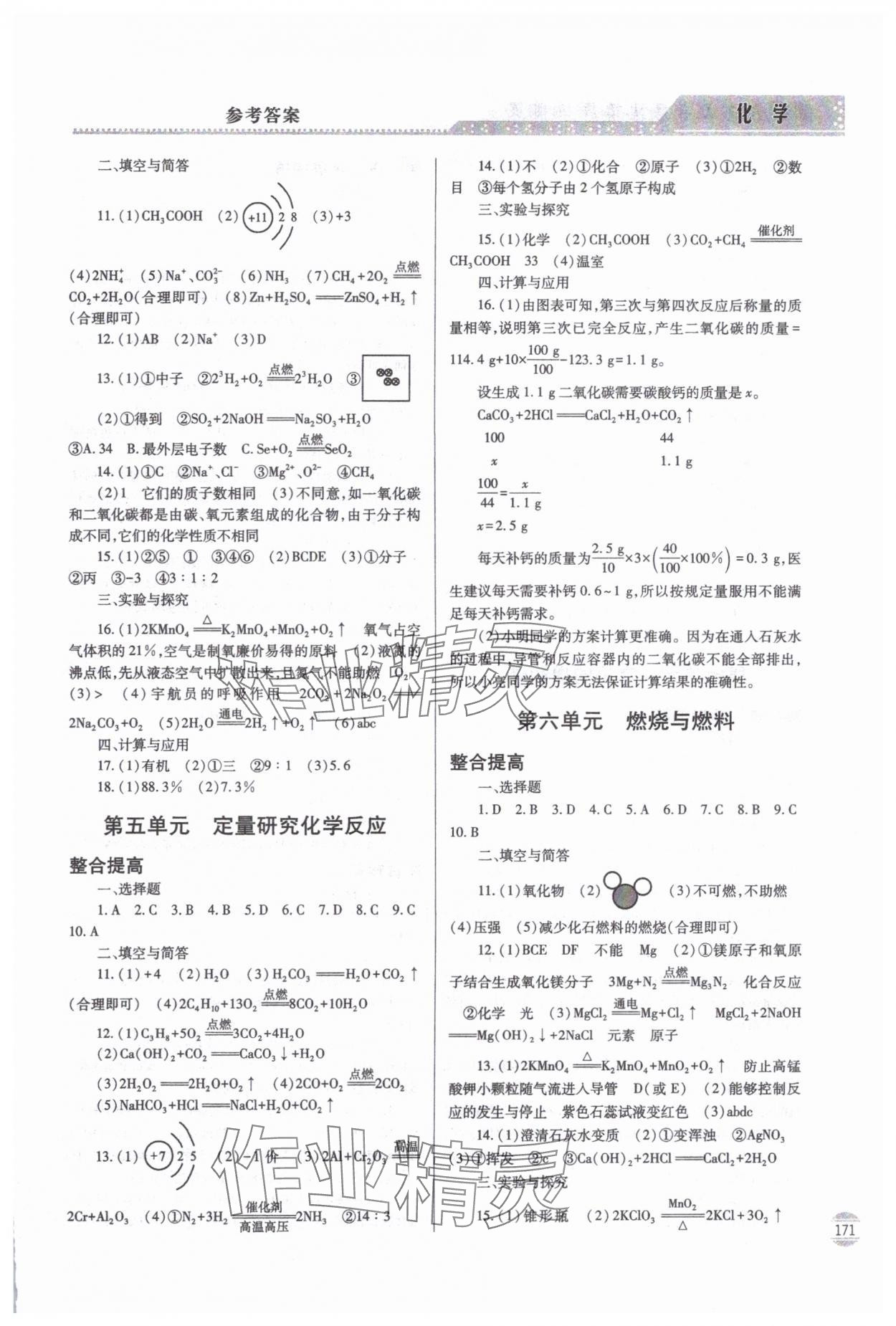 2025年初中學業水平考試指導與訓練化學 第3頁
