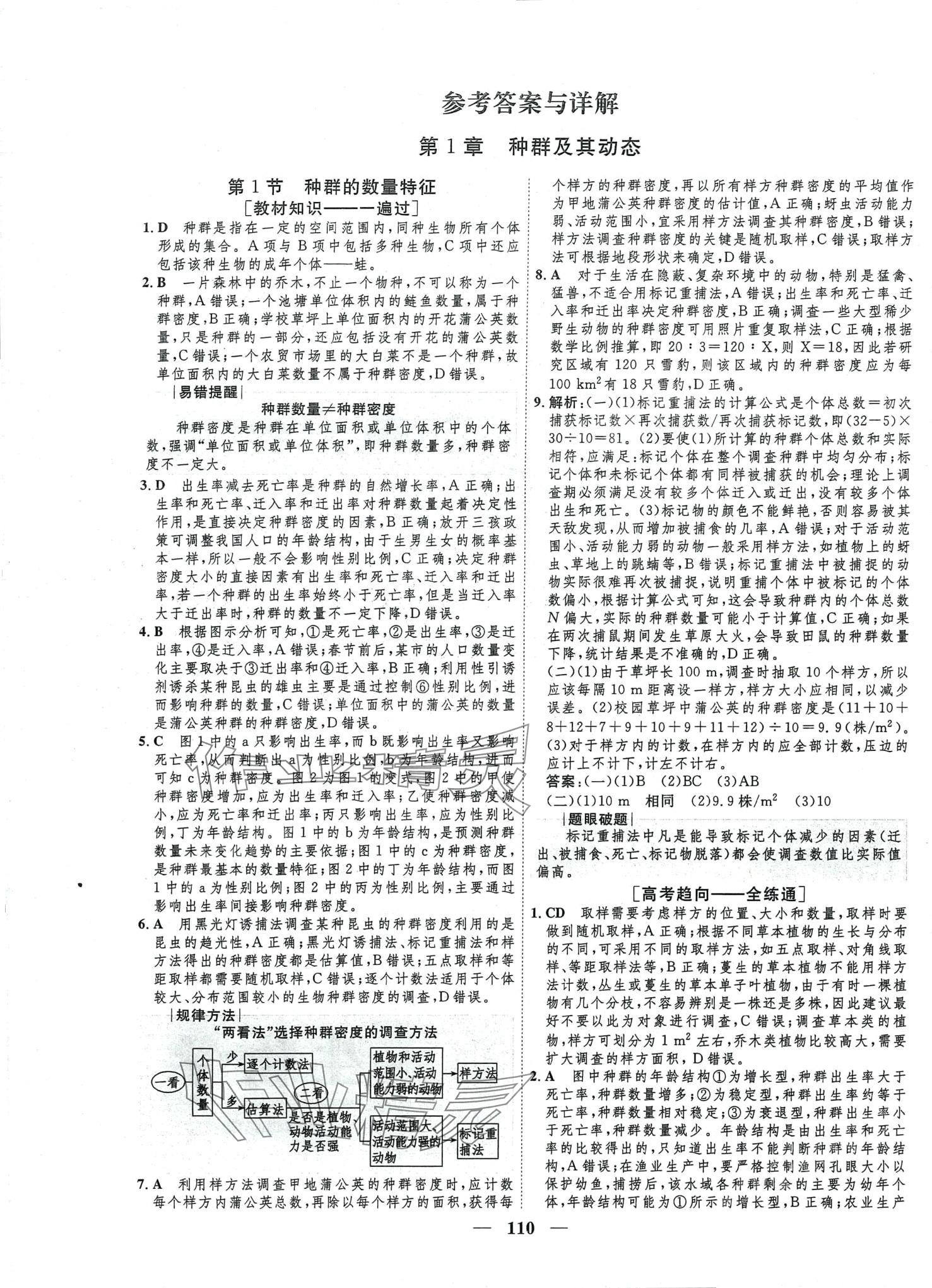 2024年三維設(shè)計(jì)學(xué)思用精練高中生物選擇性必修2通用版 第1頁(yè)