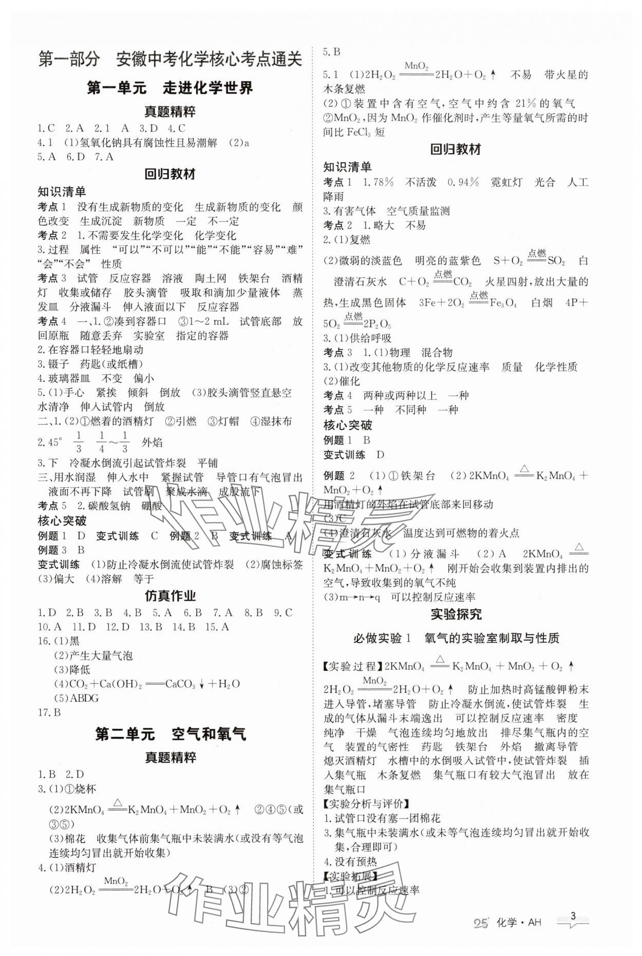 2025年中考特訓(xùn)營(yíng)化學(xué)安徽專版 第3頁(yè)