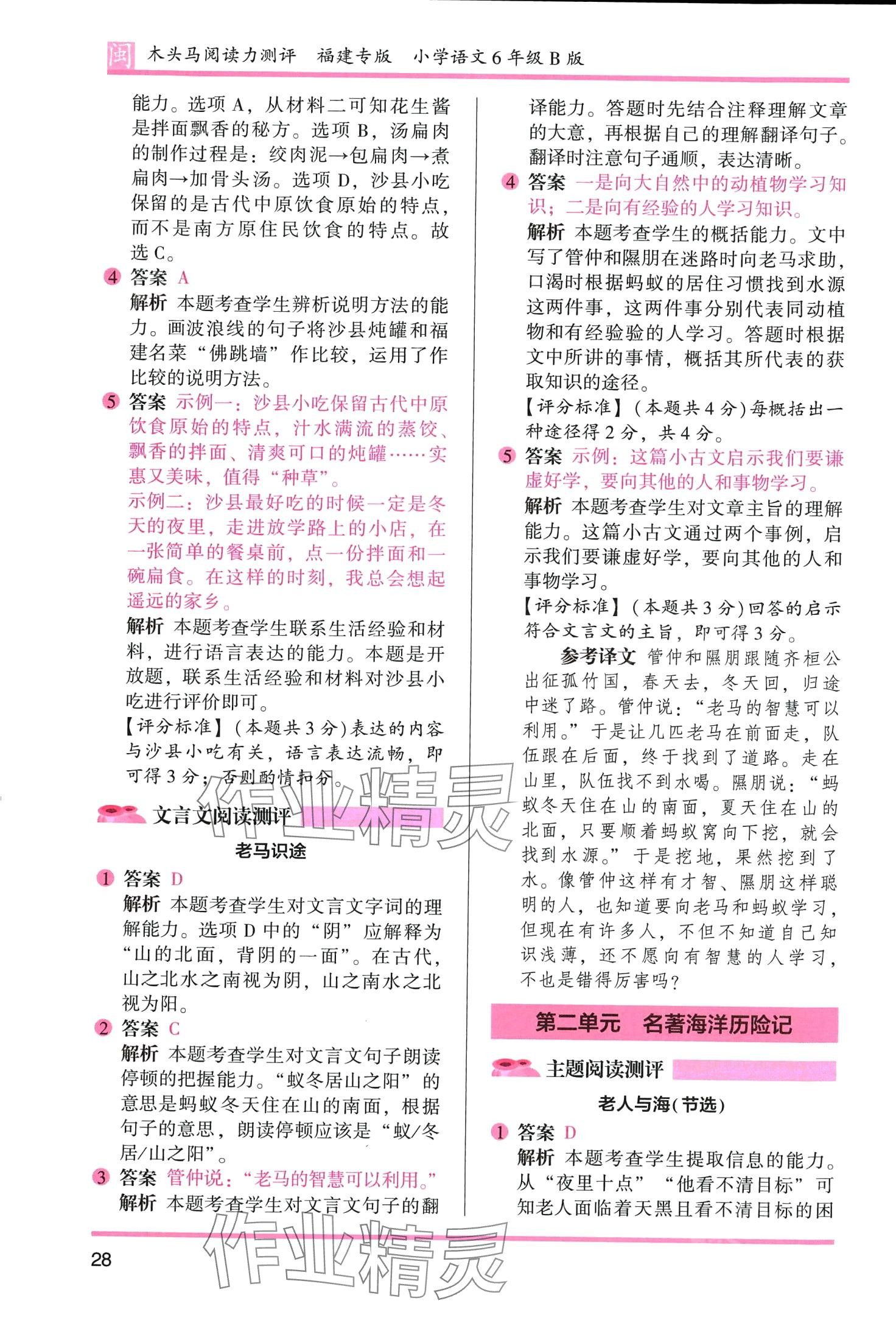 2024年木頭馬閱讀力測(cè)評(píng)六年級(jí)語(yǔ)文人教版B版福建專(zhuān)版 第10頁(yè)