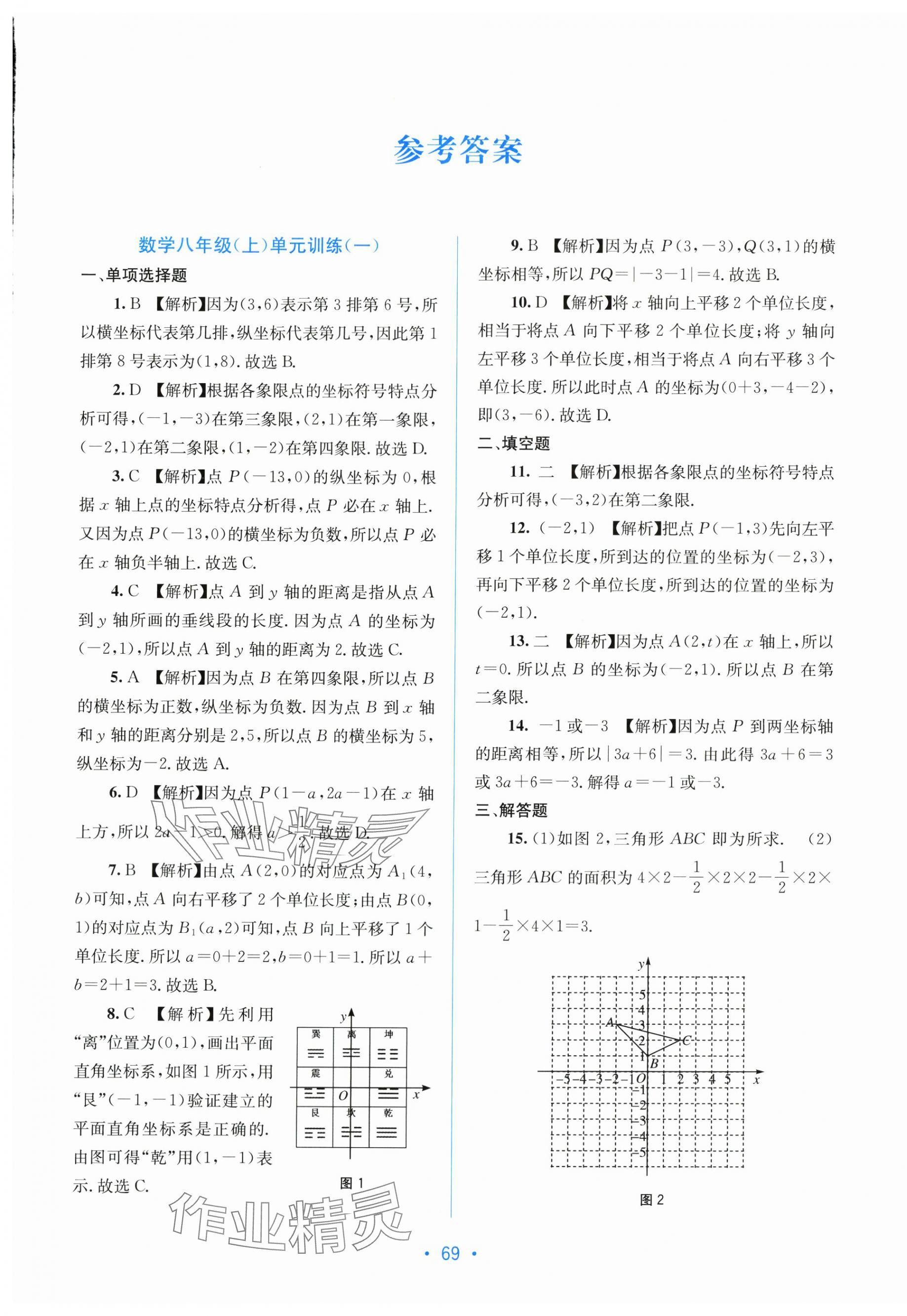2025年全程检测单元测试卷八年级数学上册沪教版 第1页