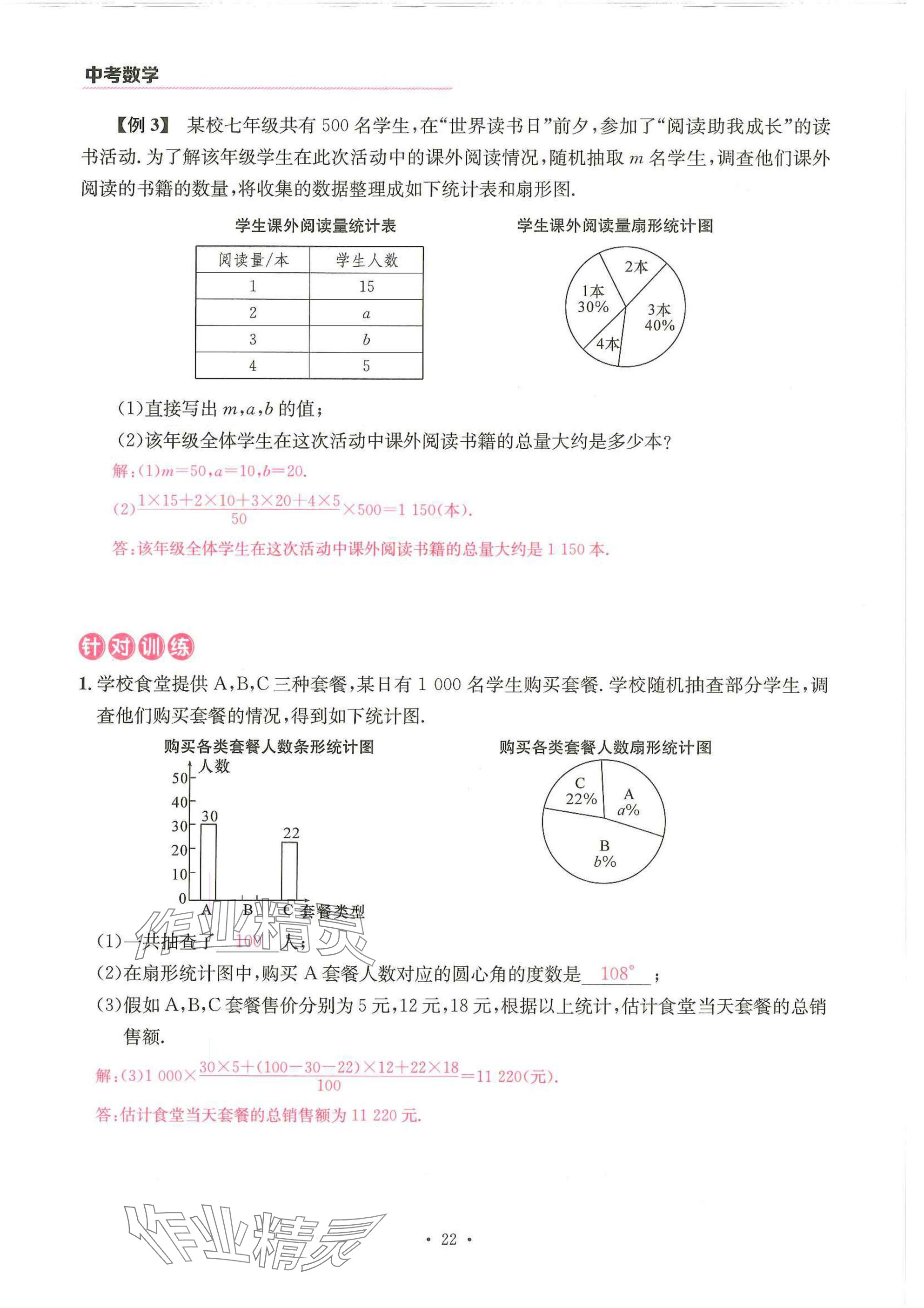 2025年一品中考數(shù)學(xué)武漢專版 參考答案第22頁