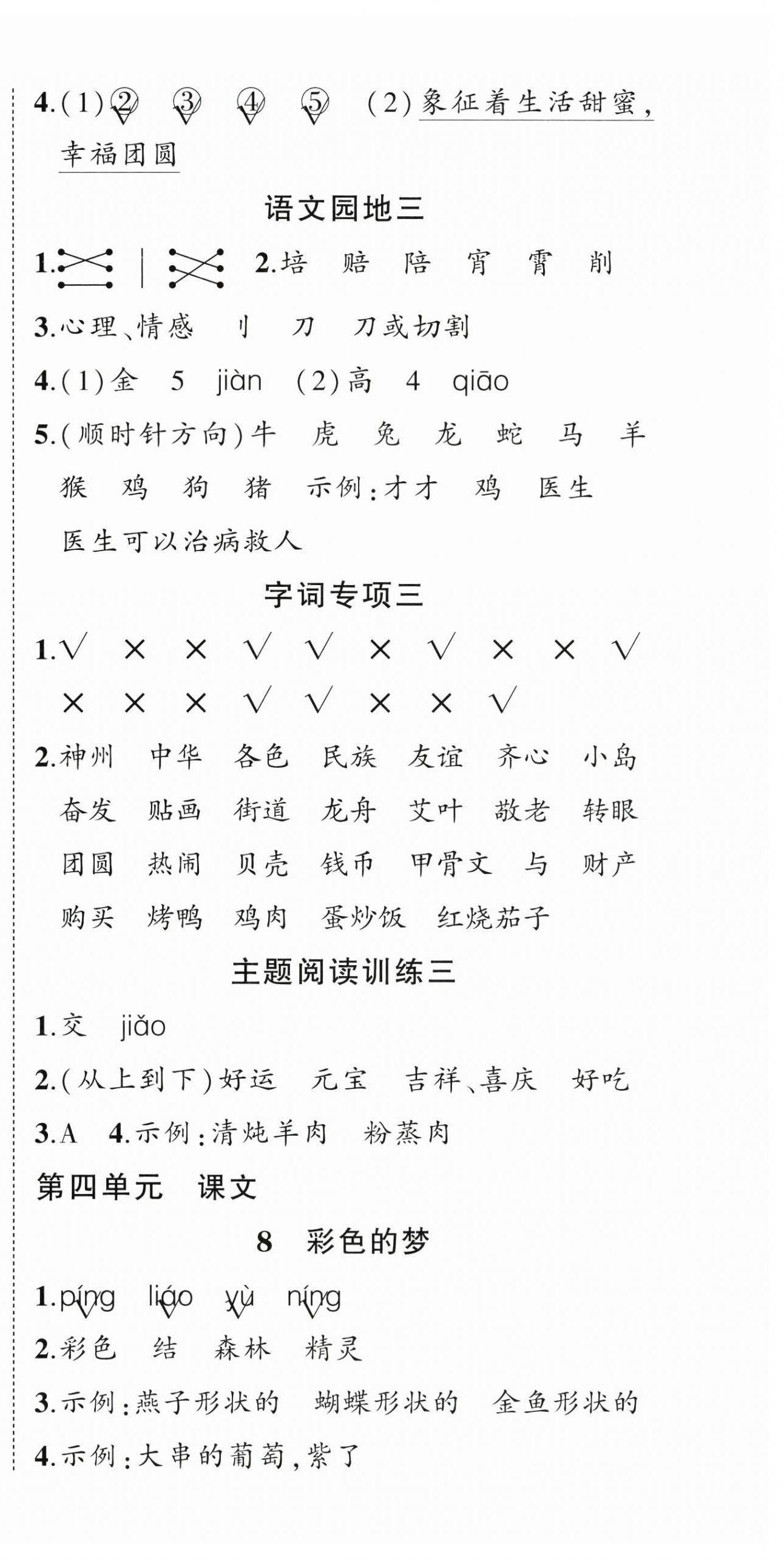2025年?duì)钤刹怕穭?chuàng)優(yōu)作業(yè)100分二年級(jí)語文下冊(cè)人教版貴州專版 第6頁