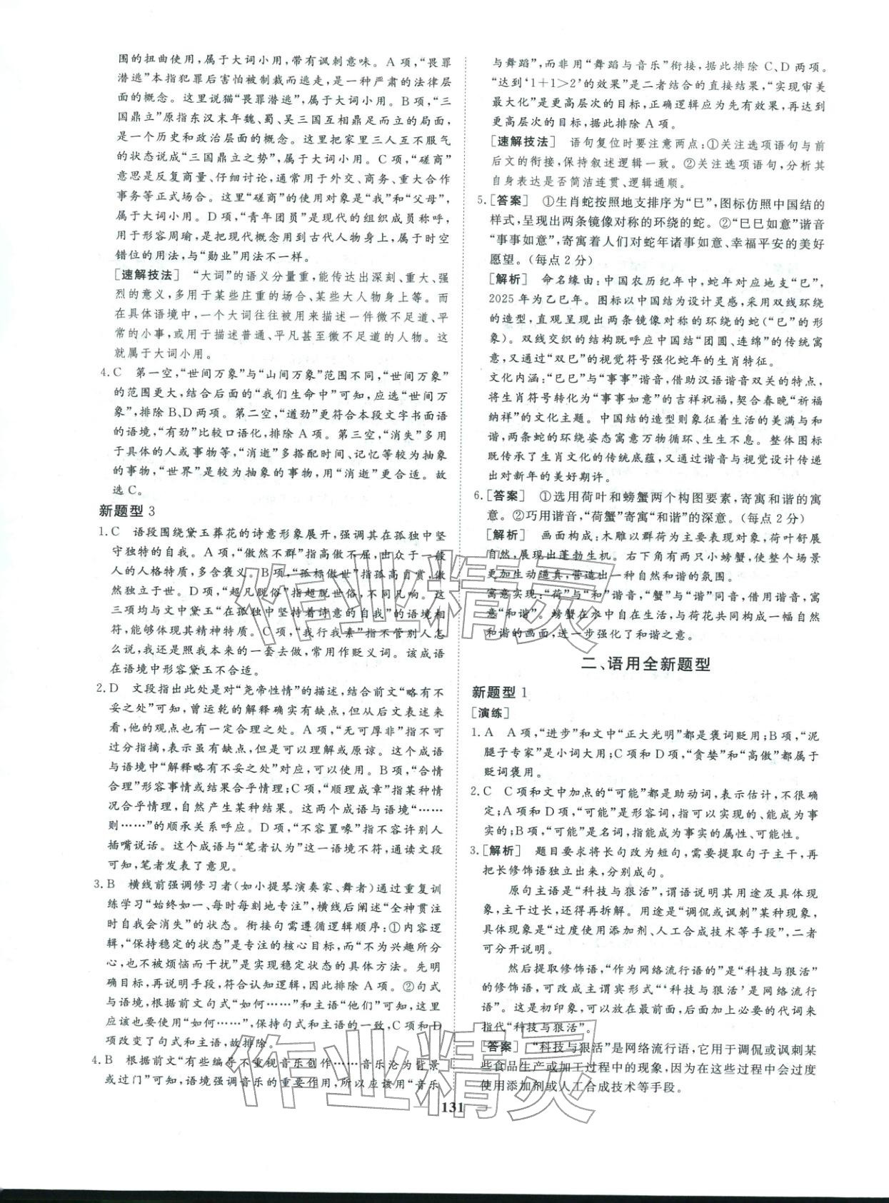 2026年一本密卷考前必刷16套必刷题语文 第11页