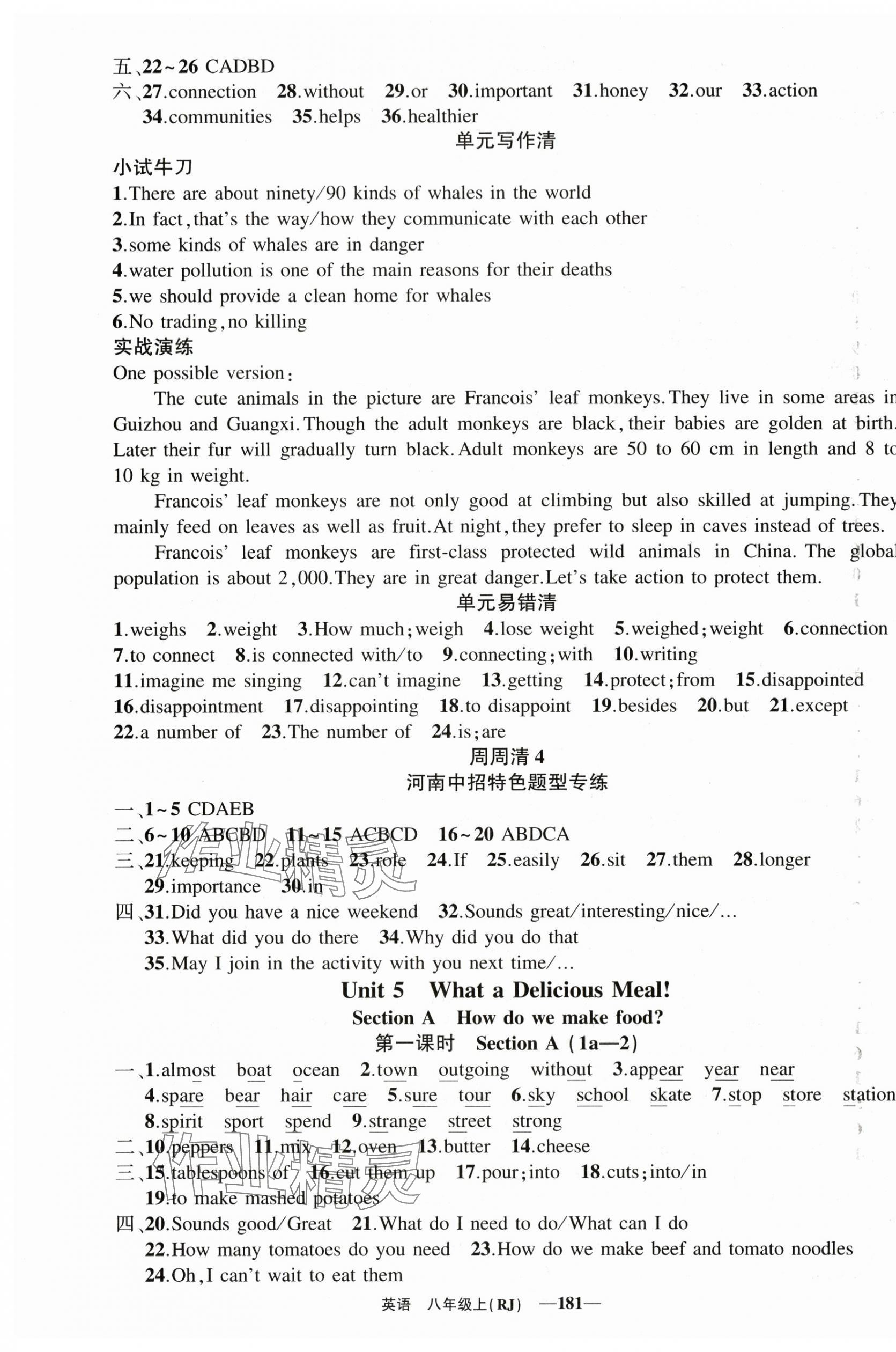 2025年四清導(dǎo)航八年級英語上冊人教版河南專版 第10頁