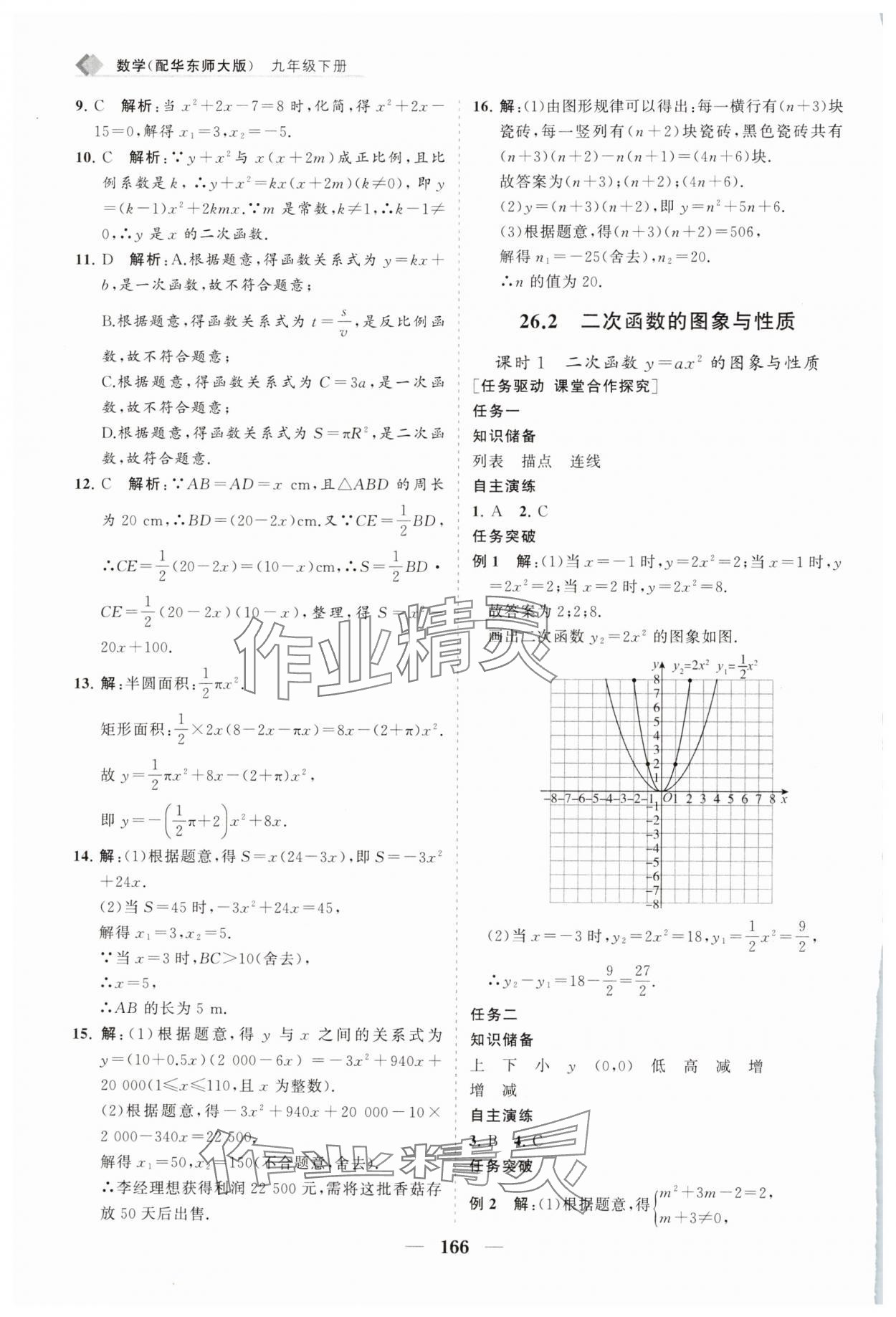 2025年新課程同步練習冊九年級數學下冊華師大版 第2頁