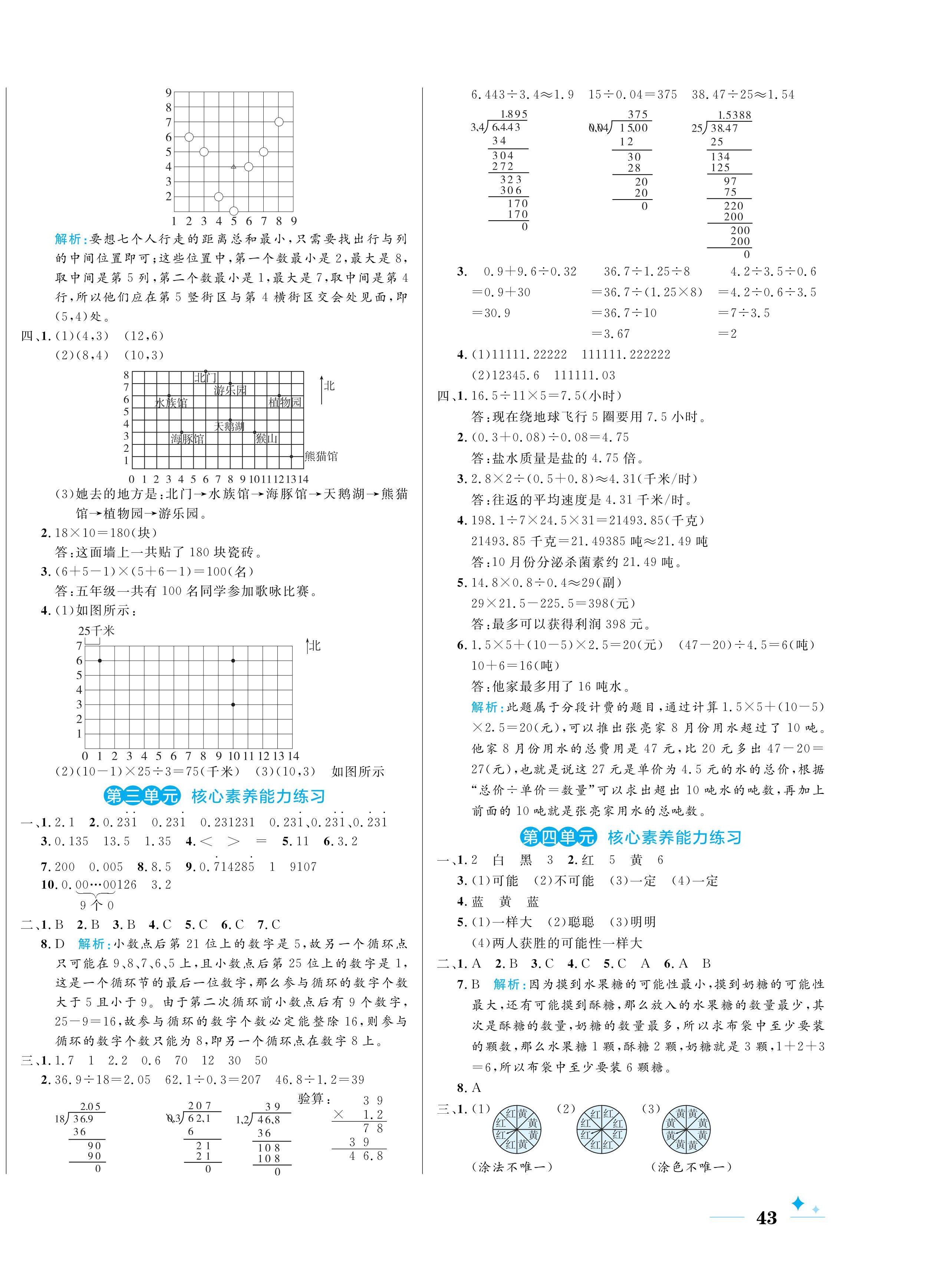 2024年黄冈名卷五年级数学上册人教版 第2页