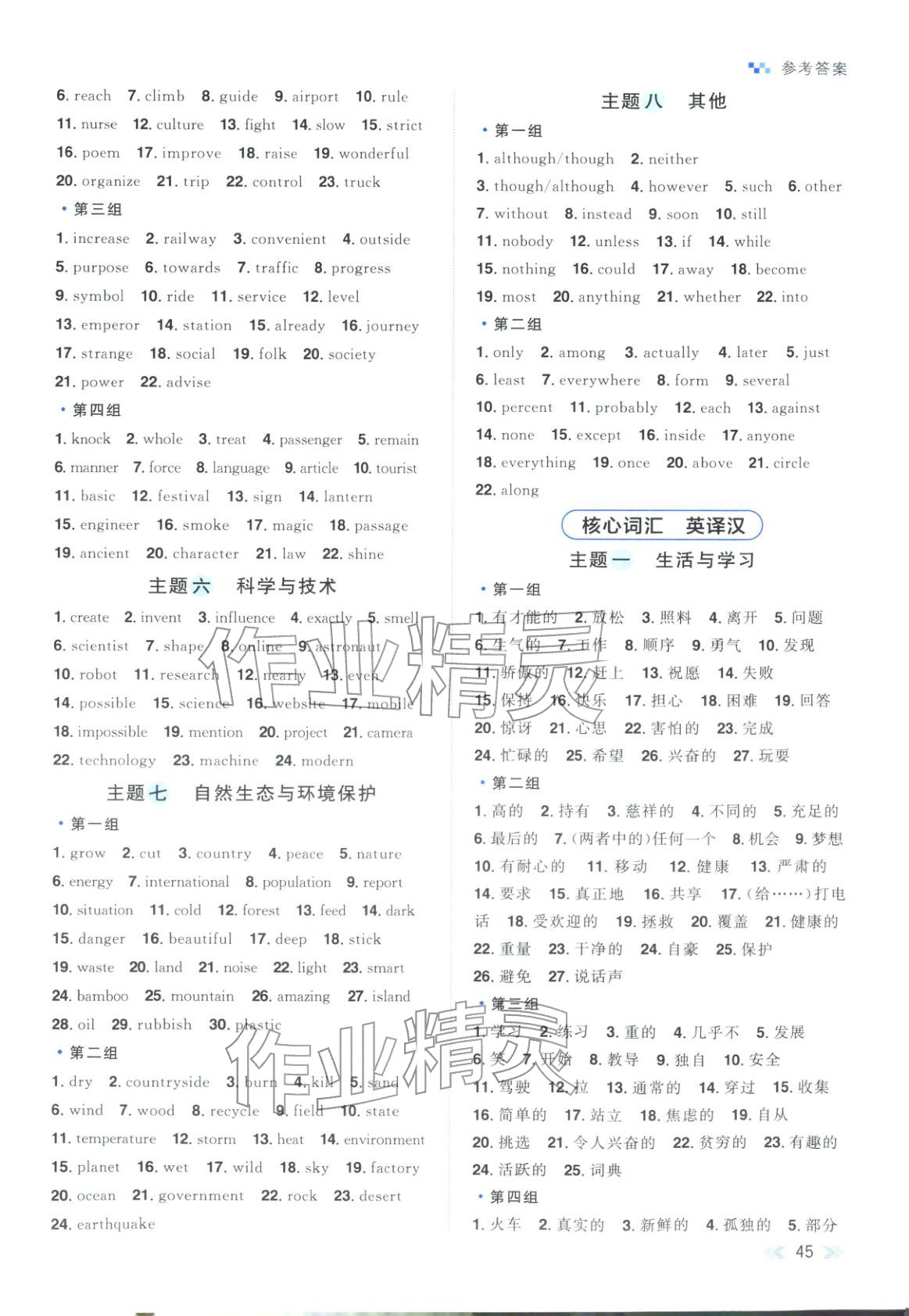 2025年知识大通关九年级英语全一册人教版&nbsp;第3页